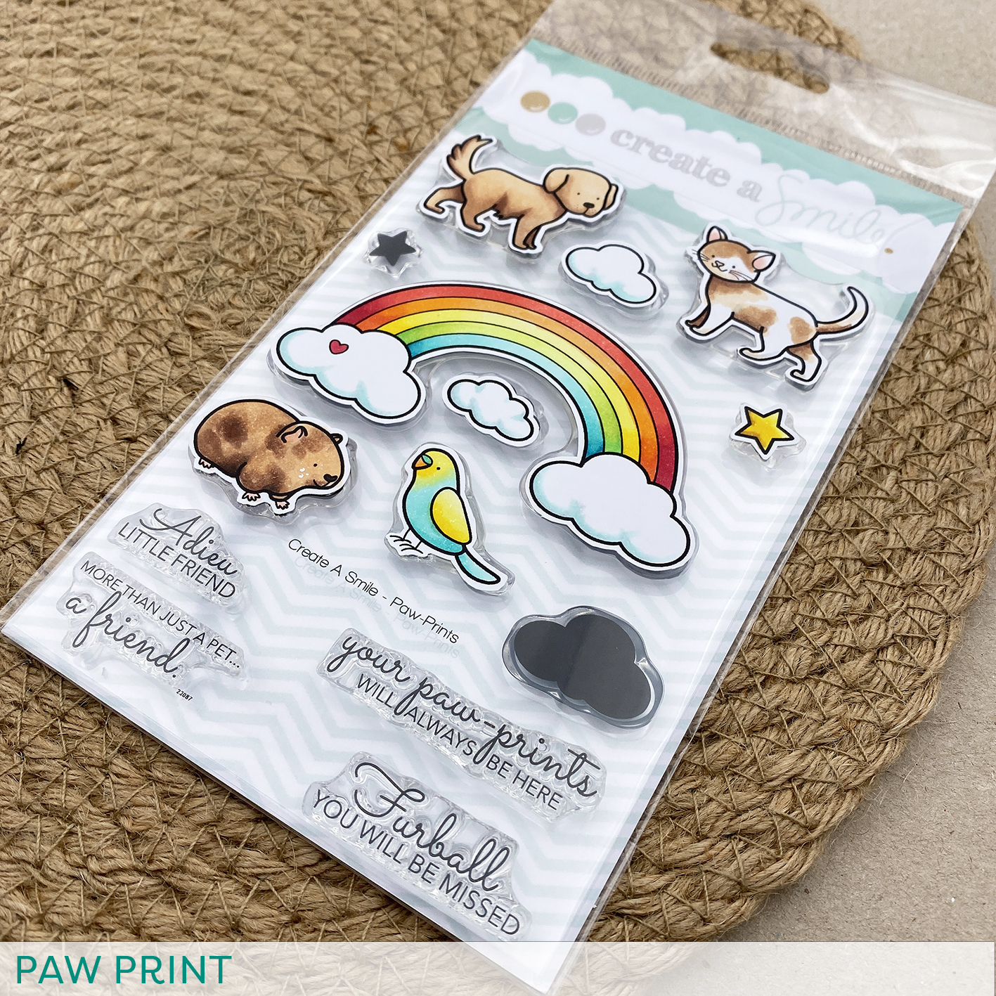 Stempel A6 Paw Prints