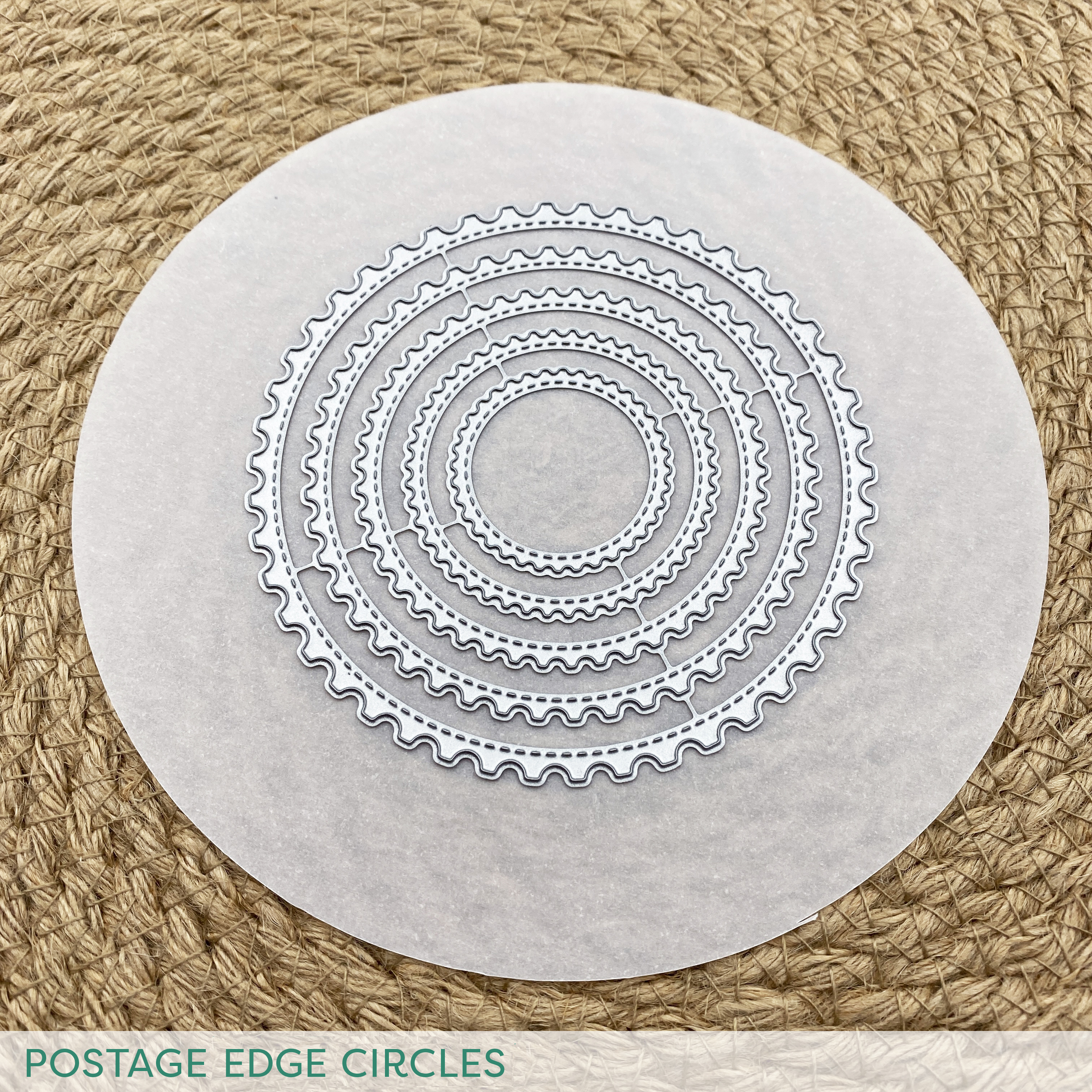 Stanze Postage Edge Circles Stanze Postage Edge Circles