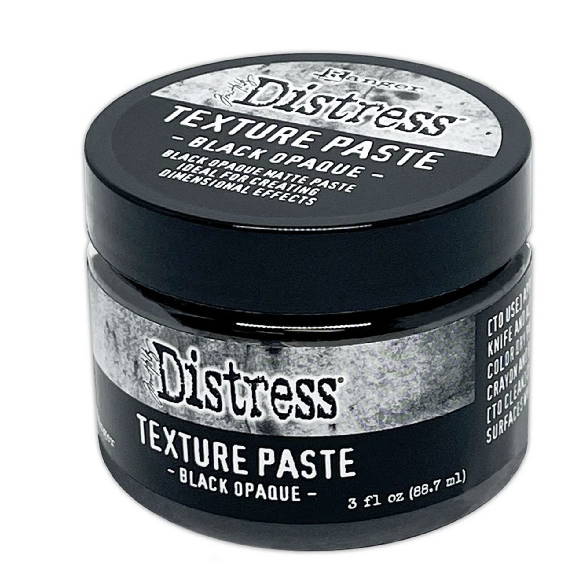 Distess Texture Paste Black Opaque