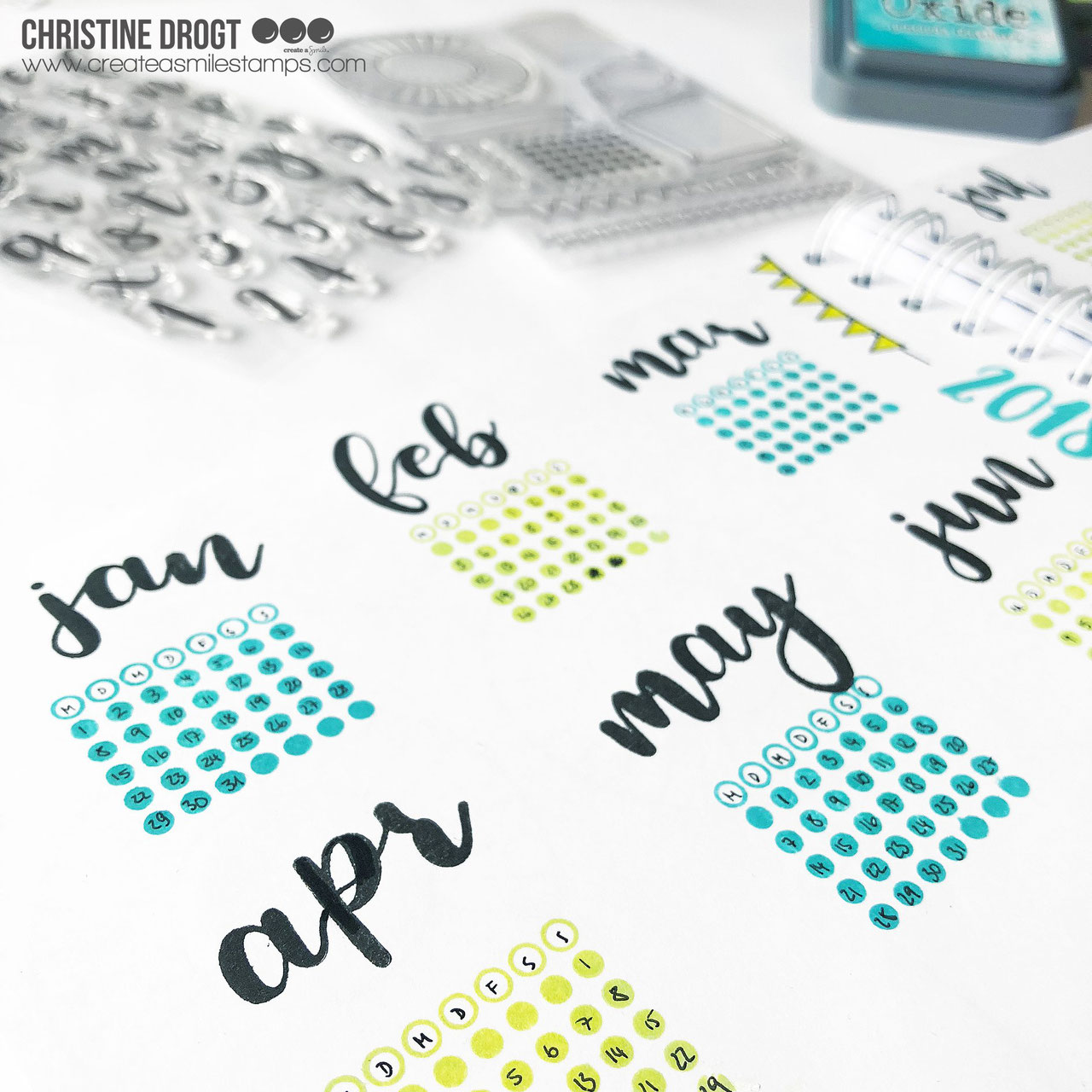 Stempel A6 Lettering Alphas