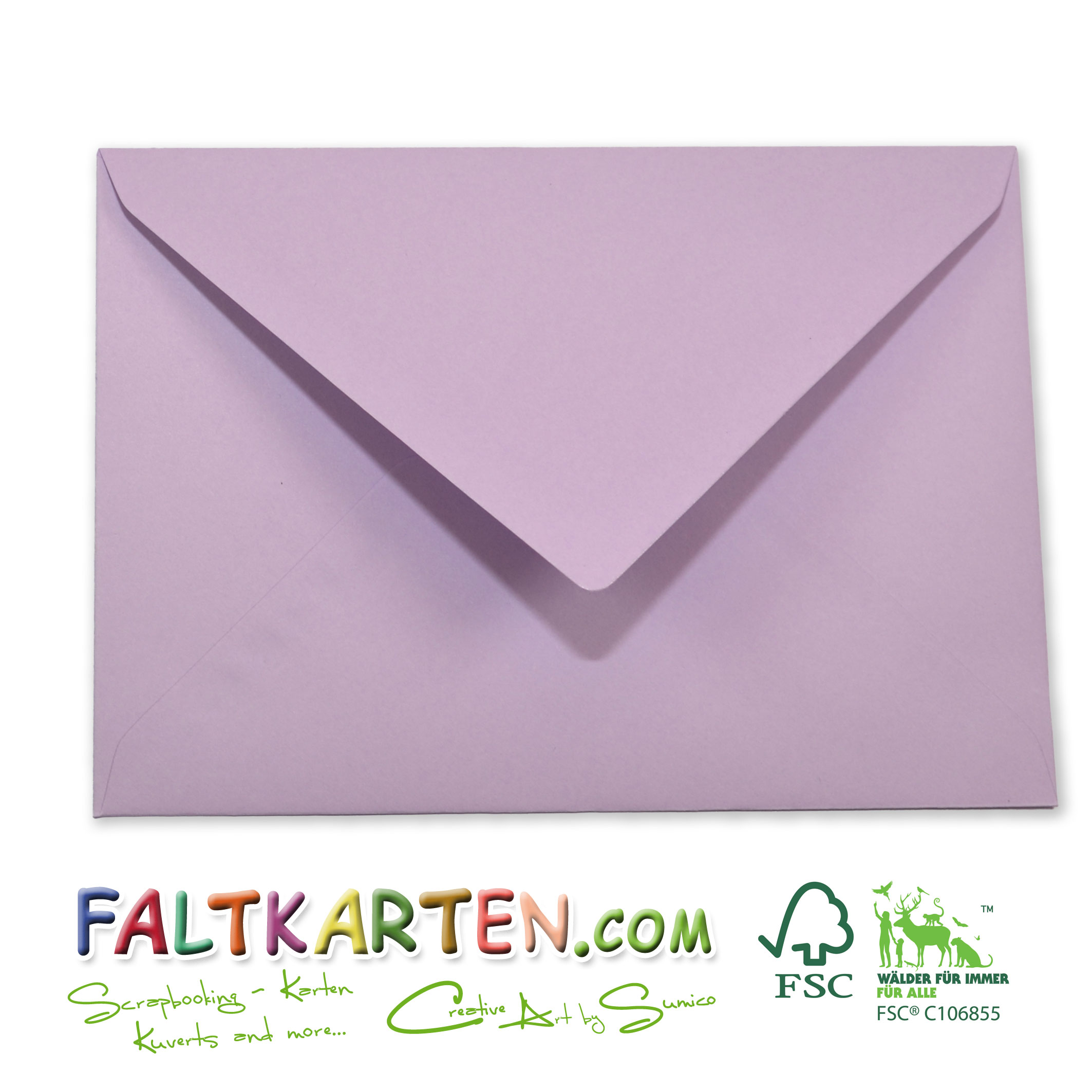 Briefumschläge C6 Lavendel 120g/m² 5er
