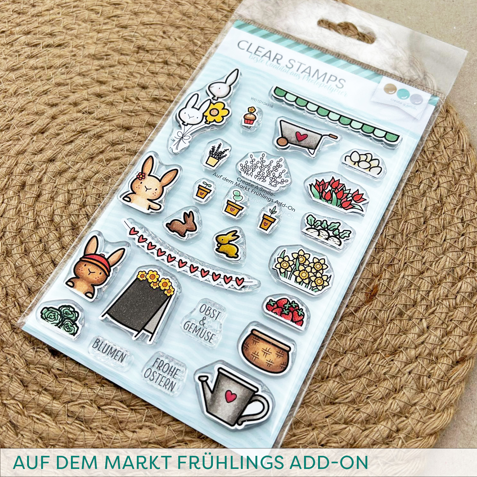 Stempel A6 Auf dem Markt Frühlings-Add-On
