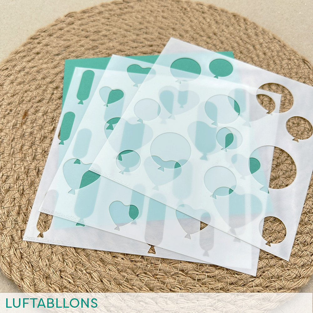 Stencil: Luftballons (3er Set)