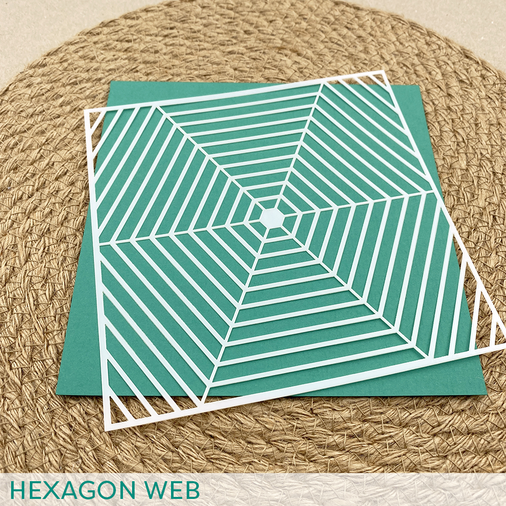 Stencil: Hexagon web