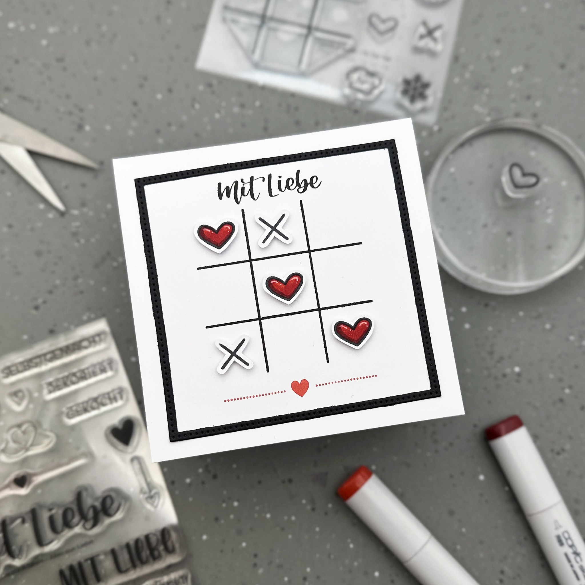 Stempel A7 Tic Tac Toe