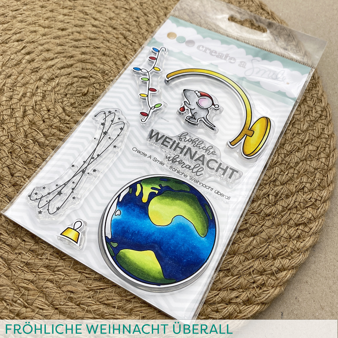 Stempel A6 Fröhliche Weihnacht überall