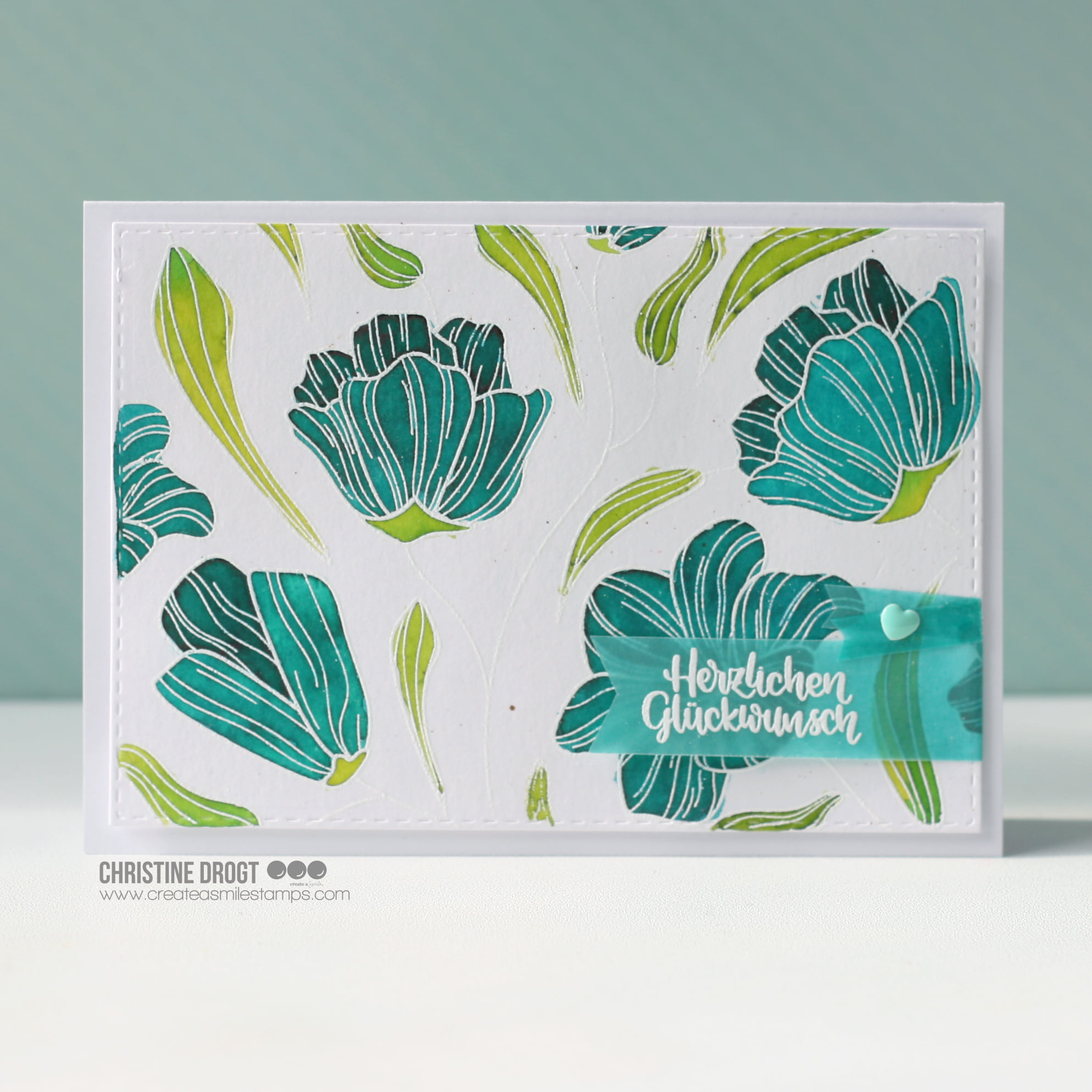 Stempel A5 Floral Background
