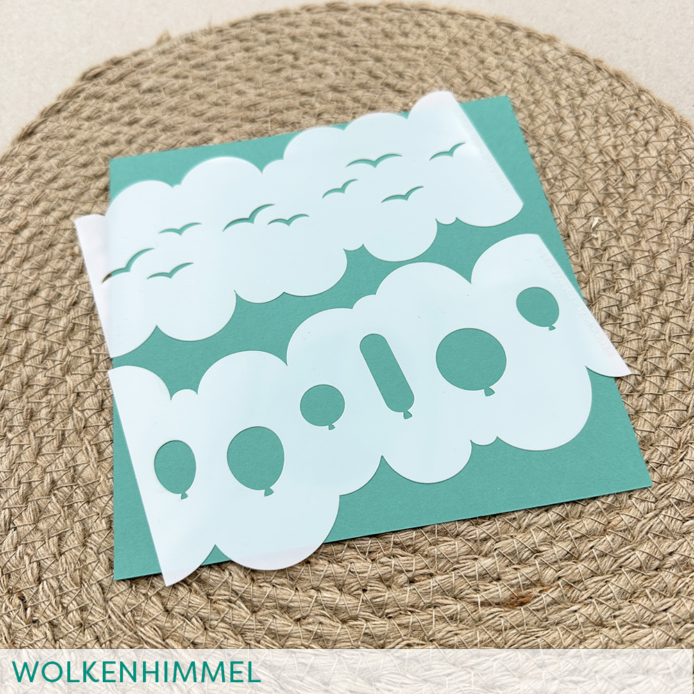 Stencil: Wolkenhimmel