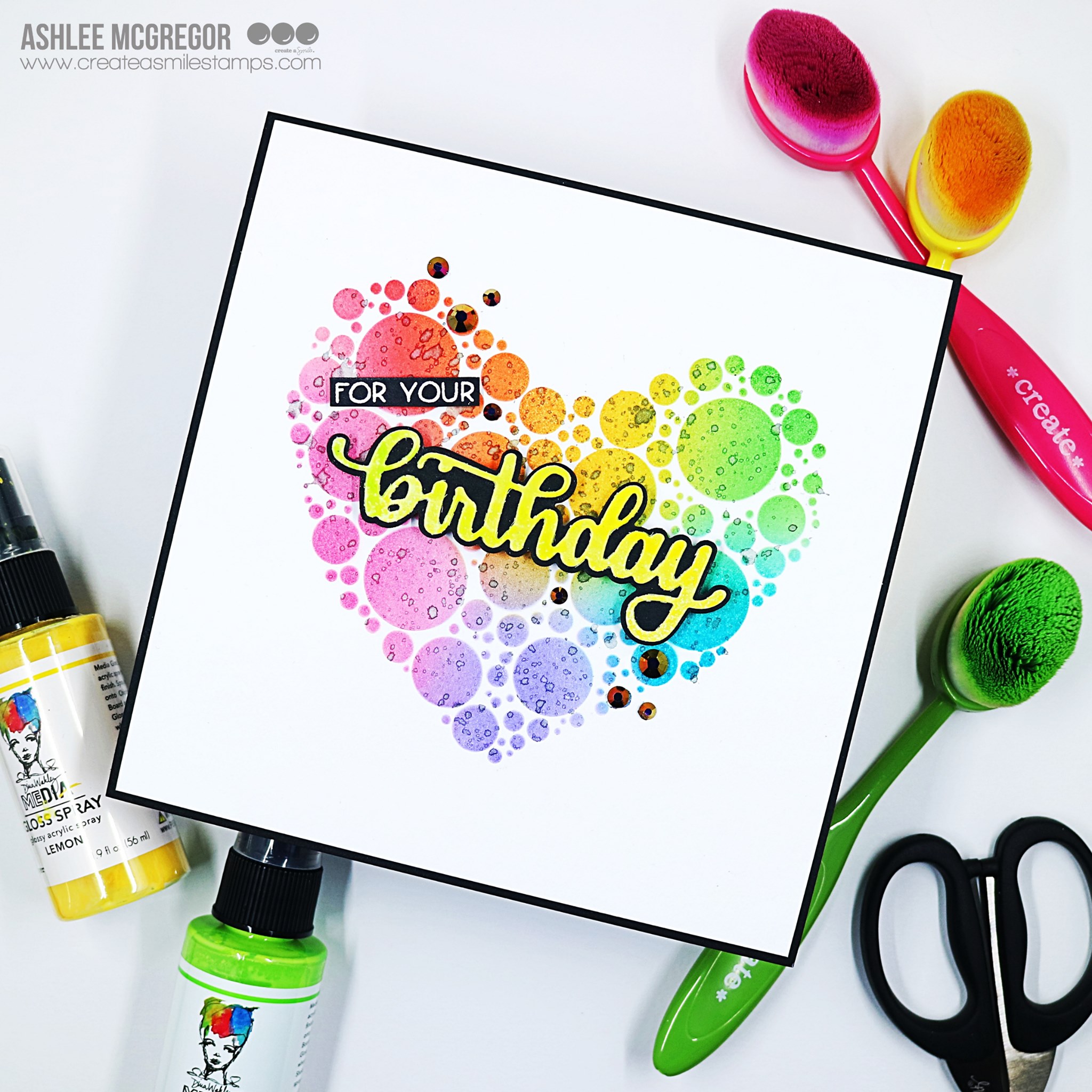 Stencil: Bubble Heart