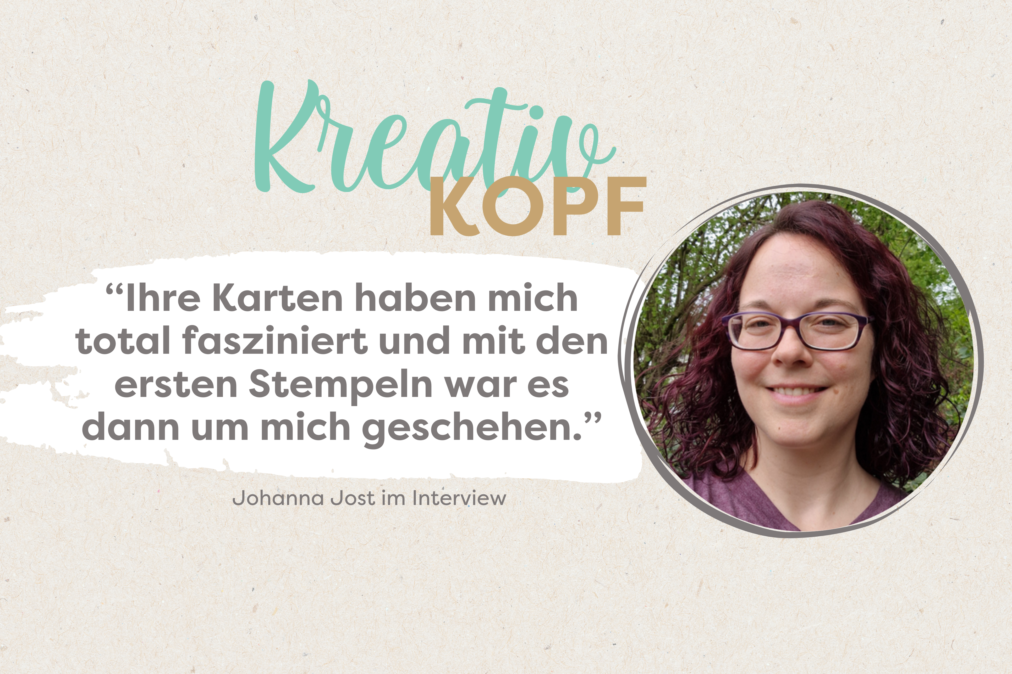 Unser KreativKopf im Mai - Johanna Jost