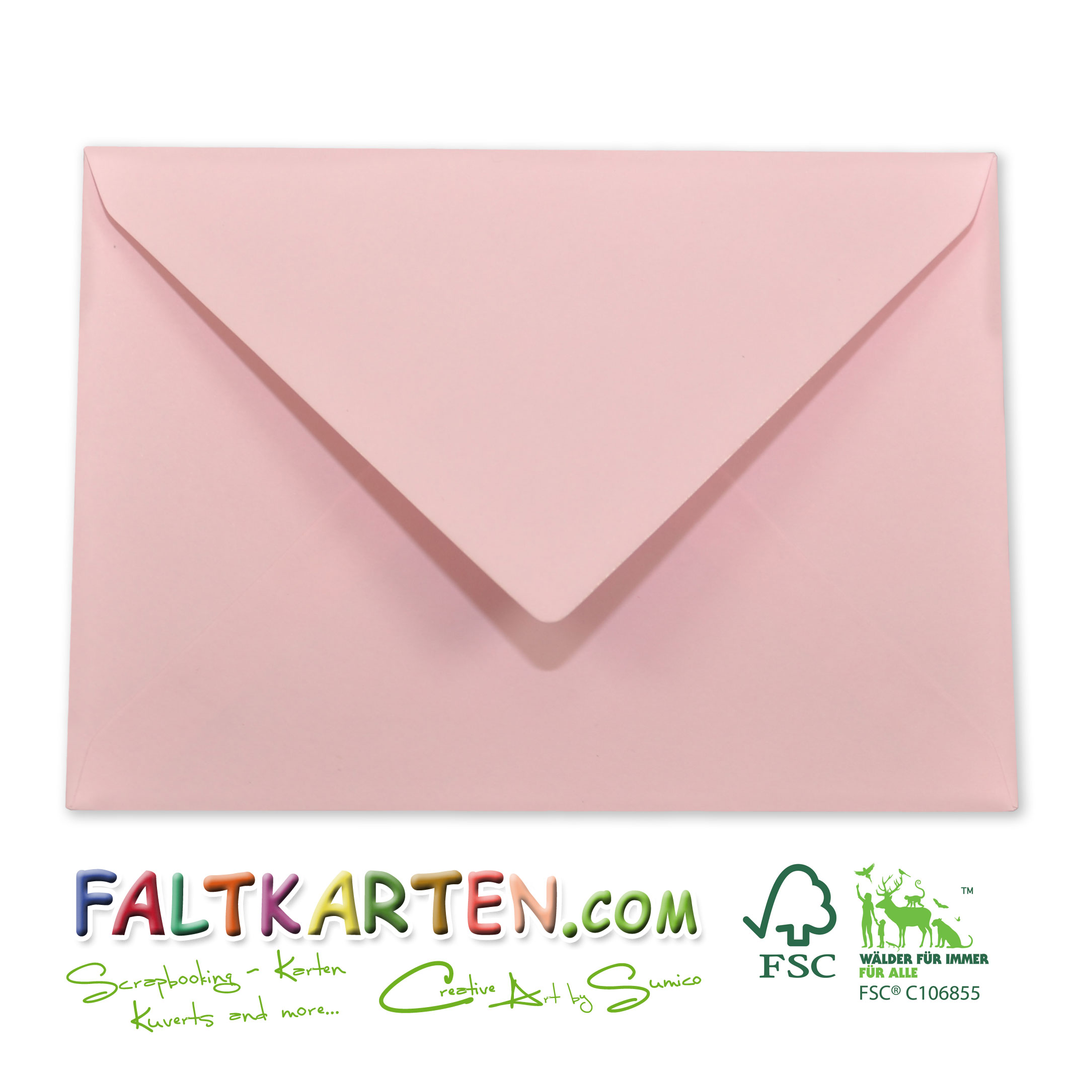 Briefumschläge C6 Babypink 120g/m² 5er