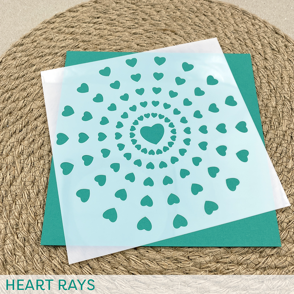 Stencil: Heart Rays