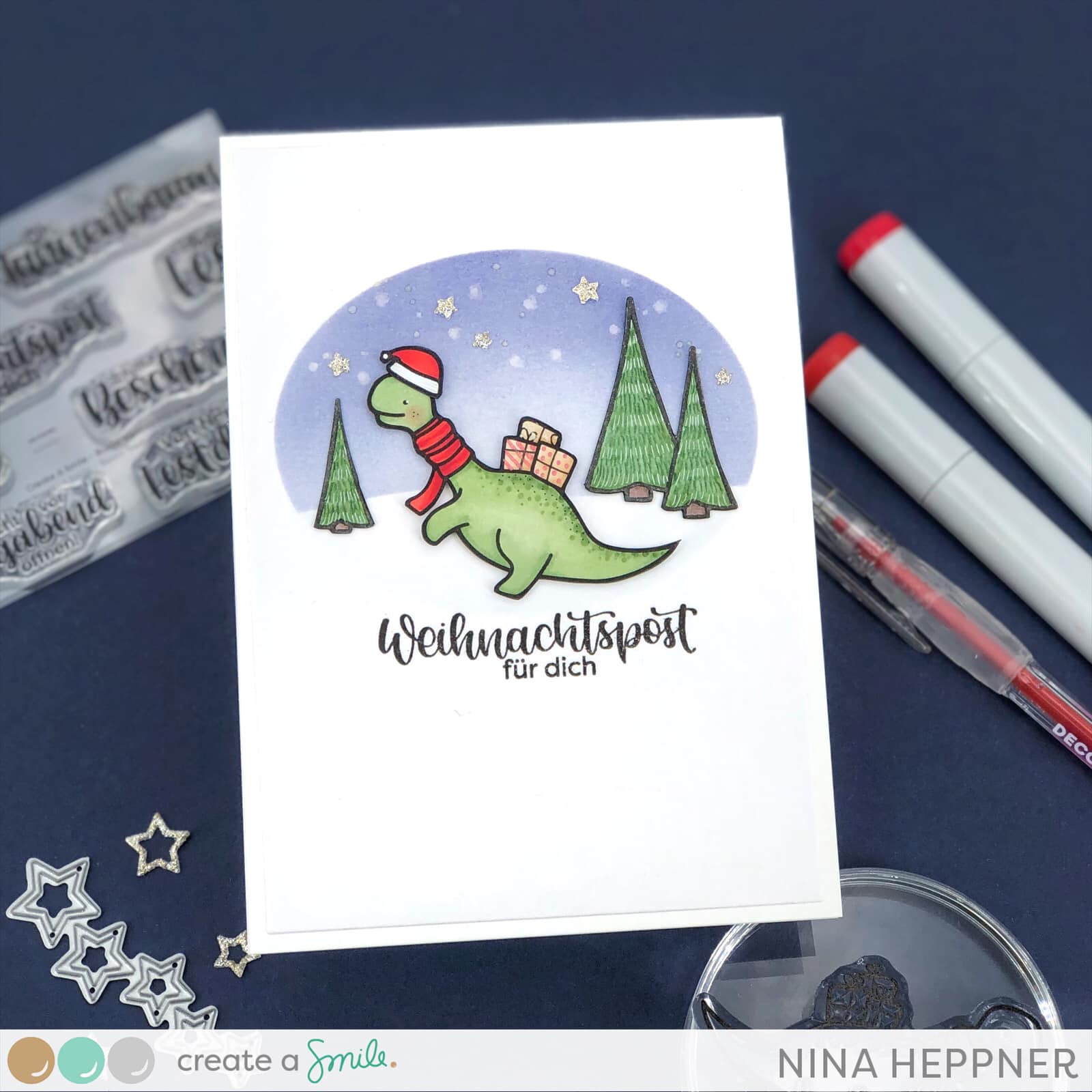 Stempel A8 Party-Dino
