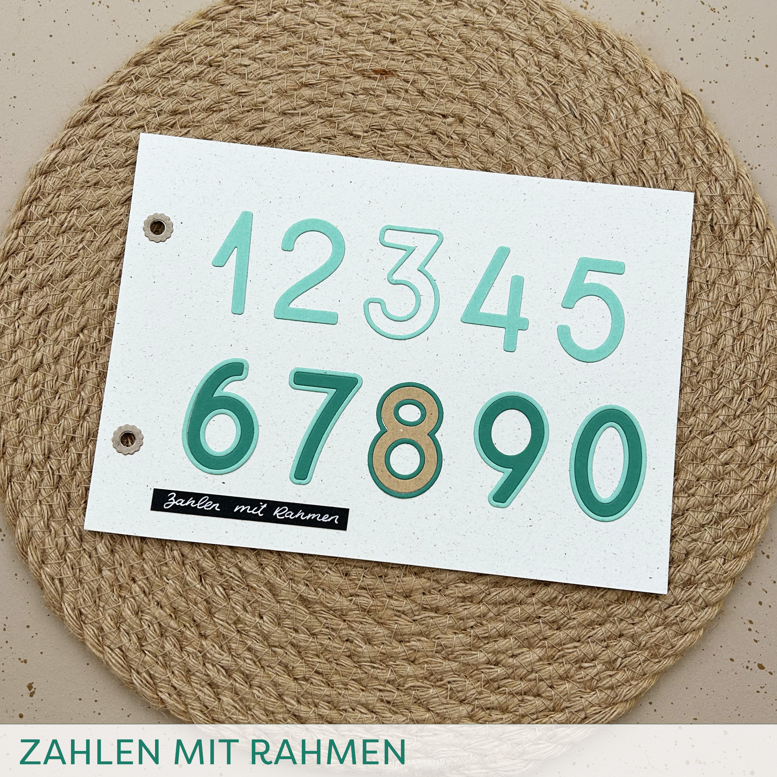 Stanze B Zahlen mit Rahmen