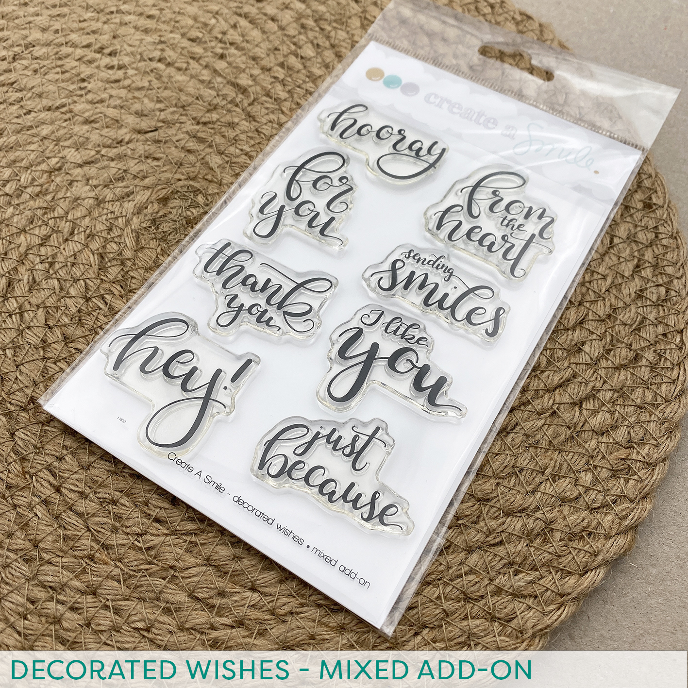 Clear A6 Decorated Wishes - mixed add-on