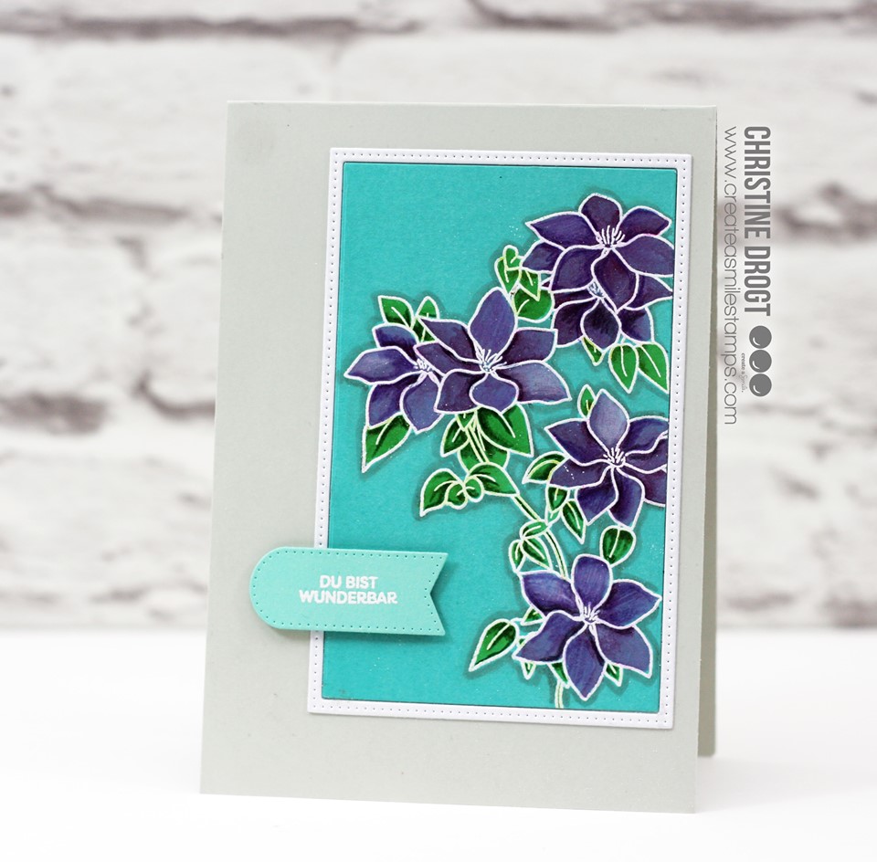 Stempel A6 Clematis