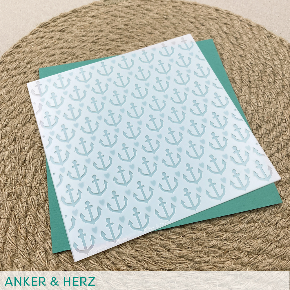 Stencil: Anker & Herz (2er Set)