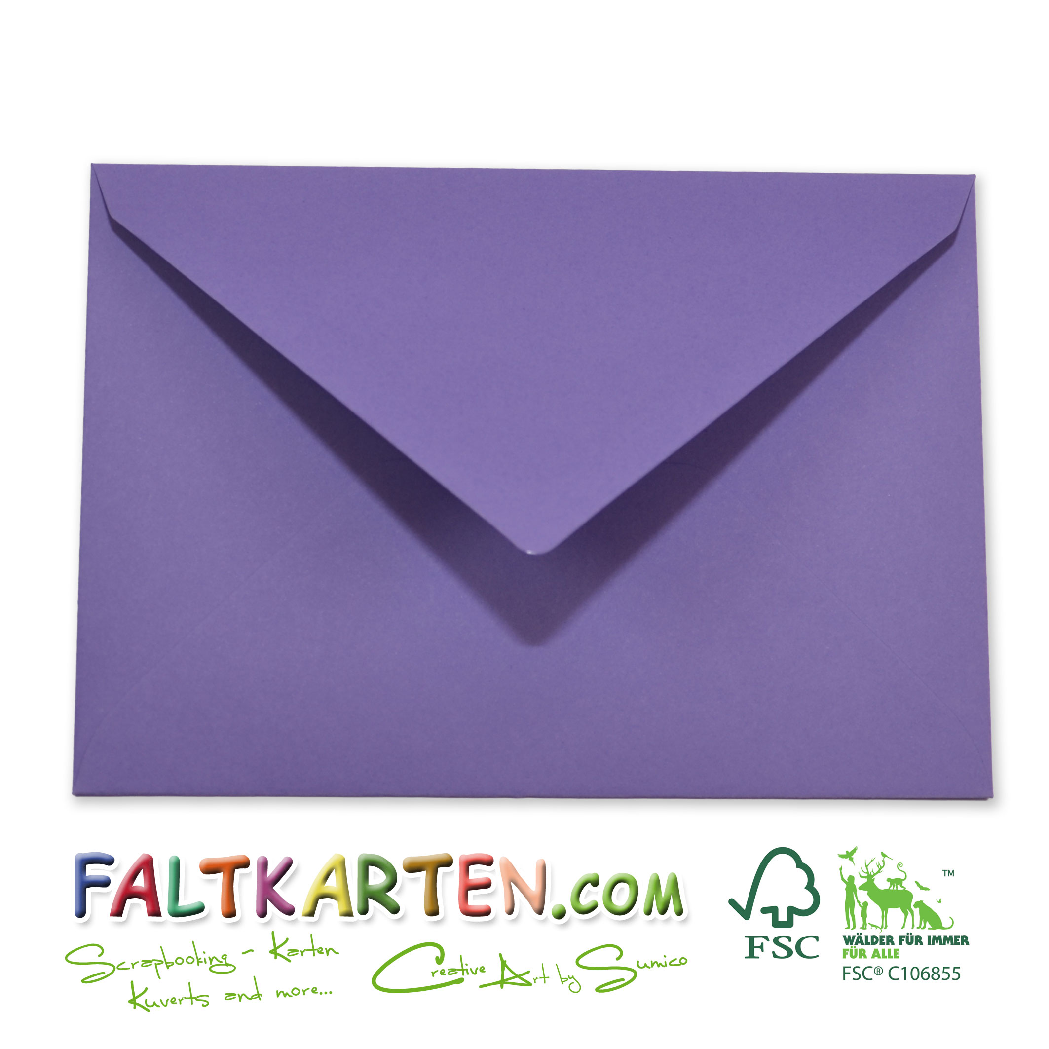 Briefumschläge C6 Violett 120g/m² 5er