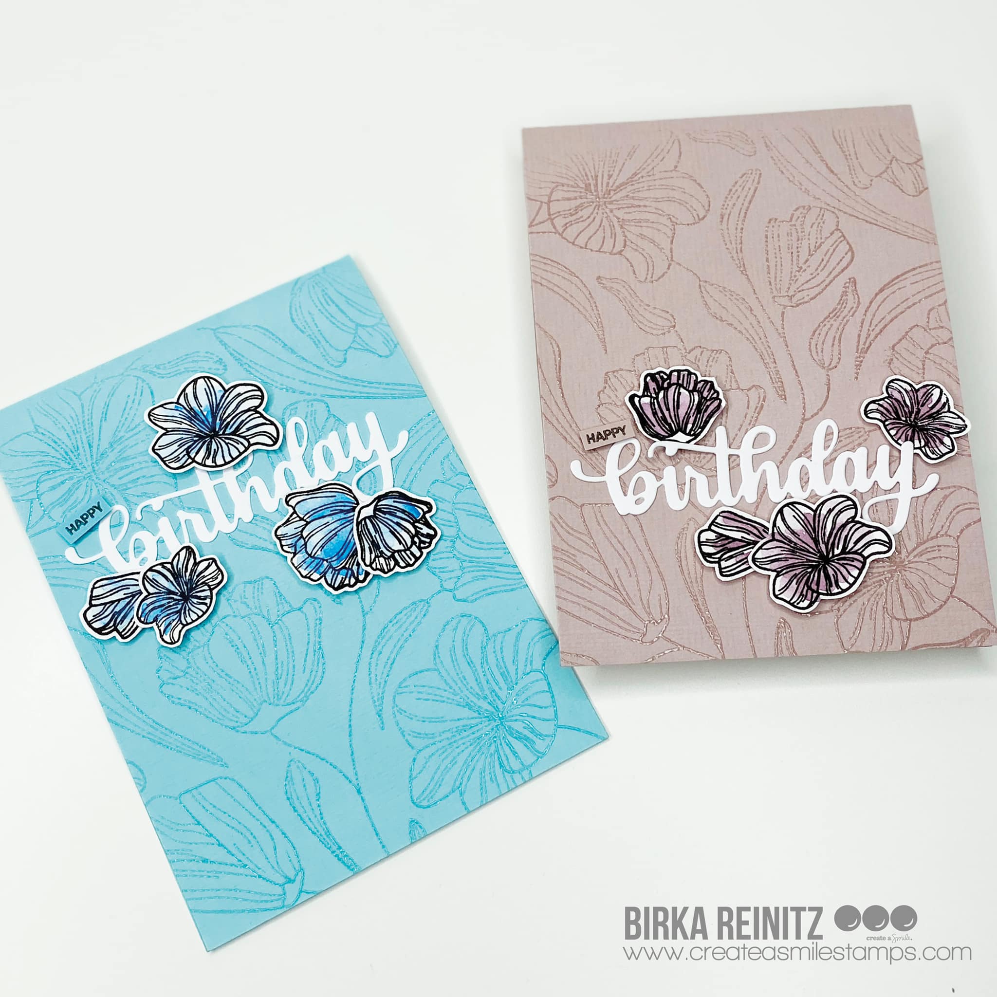 Stempel A5 Floral Background