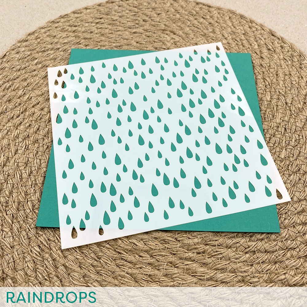 Stencil: Raindrops