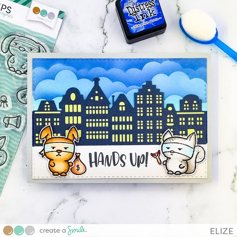 Stempel A6 Hands up