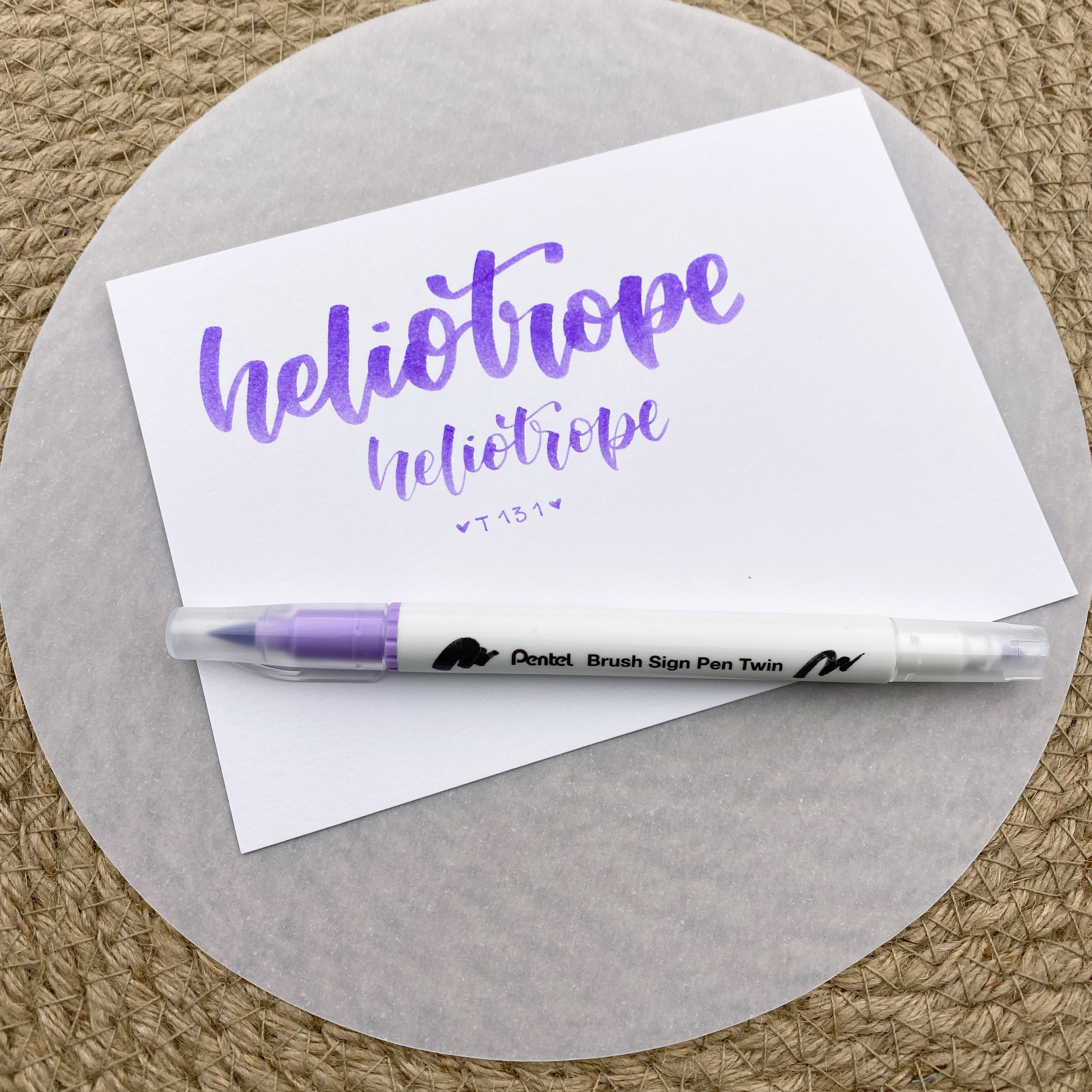 Pentel Brush Sign Pen Twin 131 Heliotrope