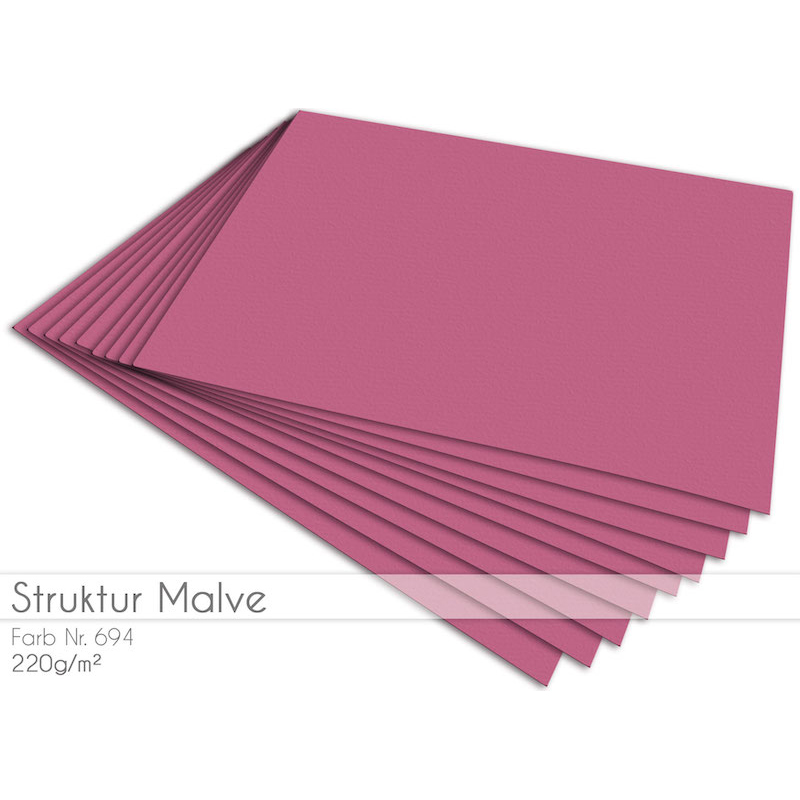 Cardstock Struktur Malve 5er