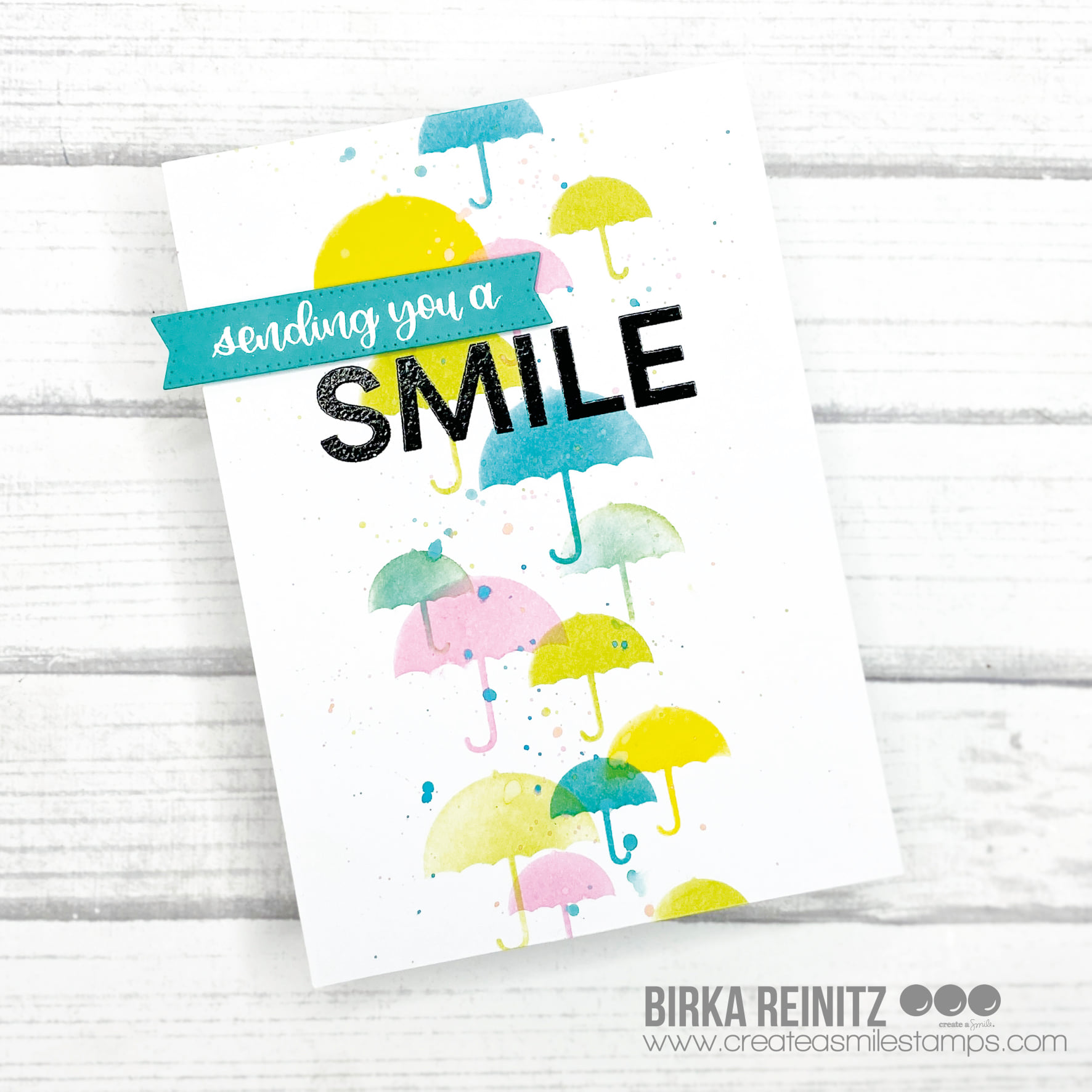 Stencil: Umbrellas