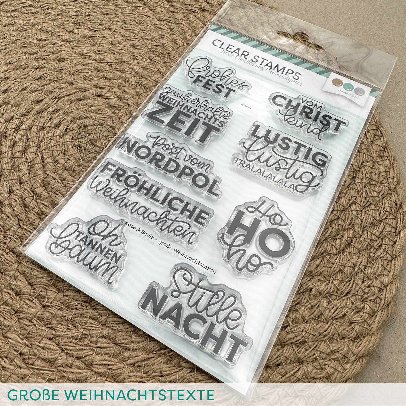 Stempel A6 Große Weihnachtstexte