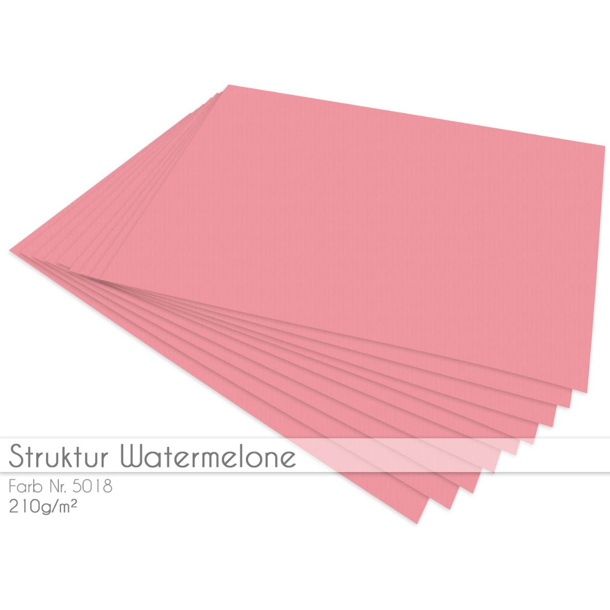 Cardstock Struktur Watermelone 5er