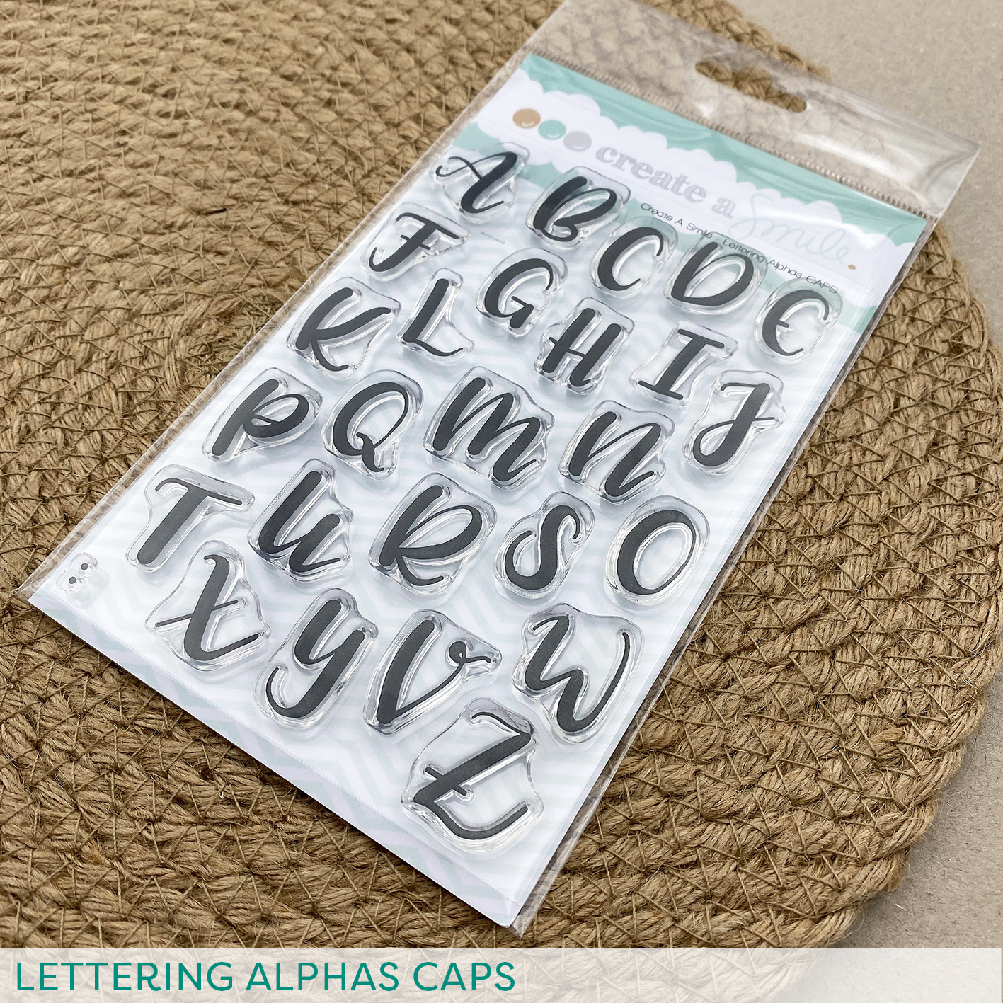 Stempel A6 Lettering Alphas CAPS