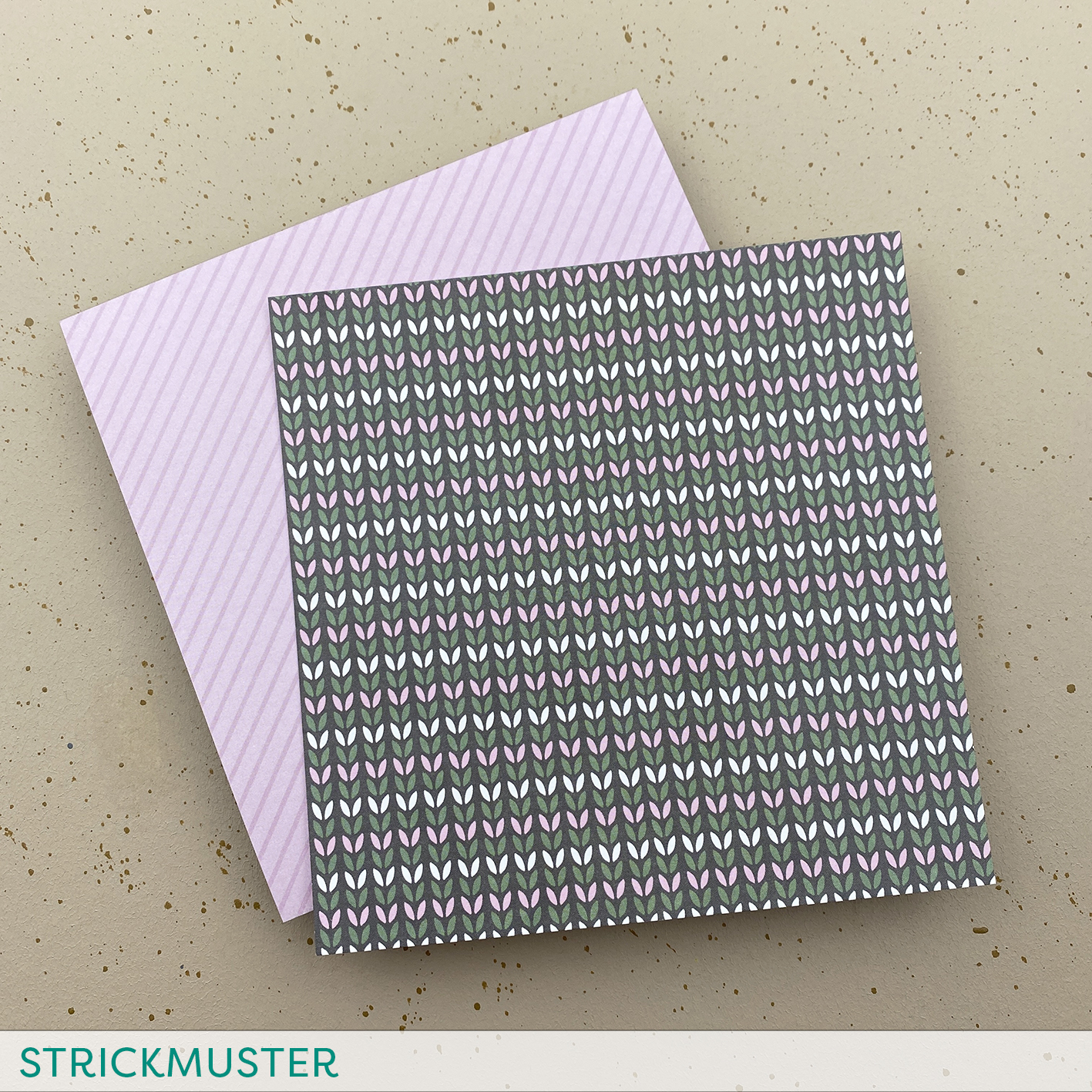 Designpapier Strickmuster
