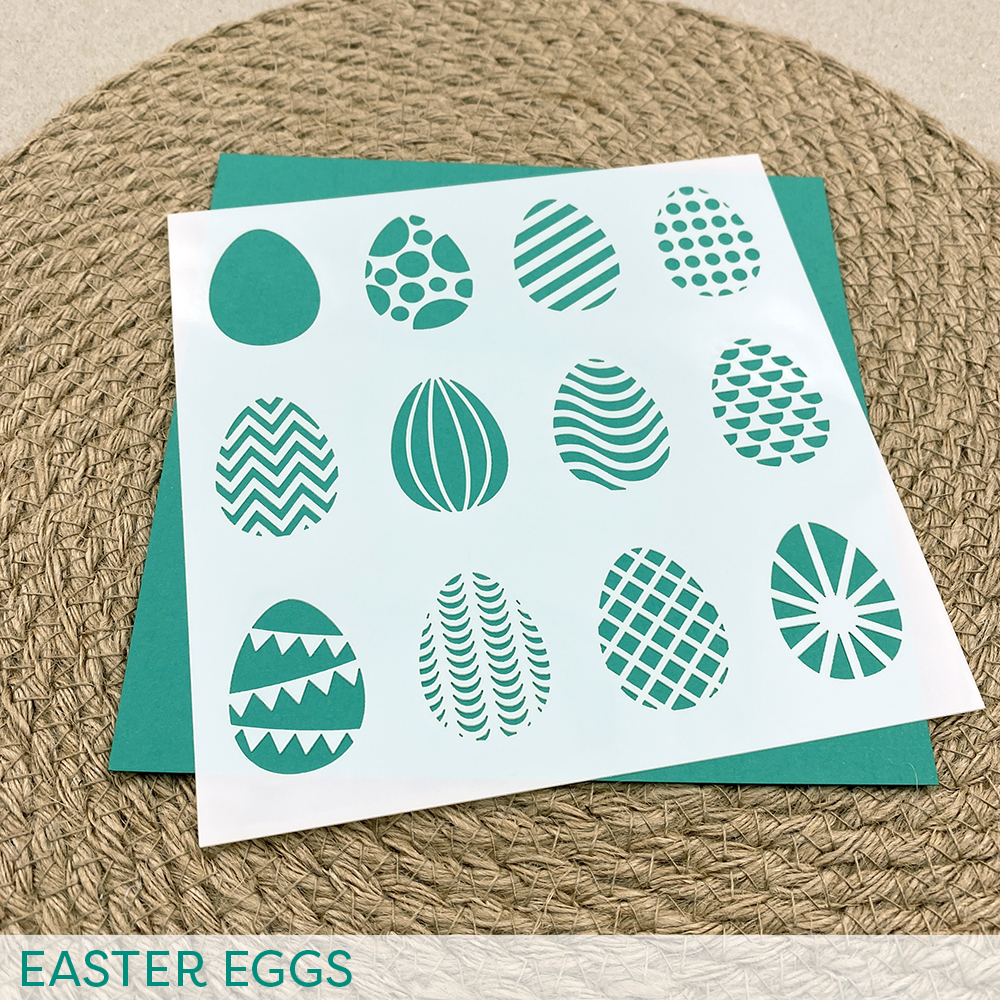 Stencil: Easter Eggs Stencil: Easter Eggs