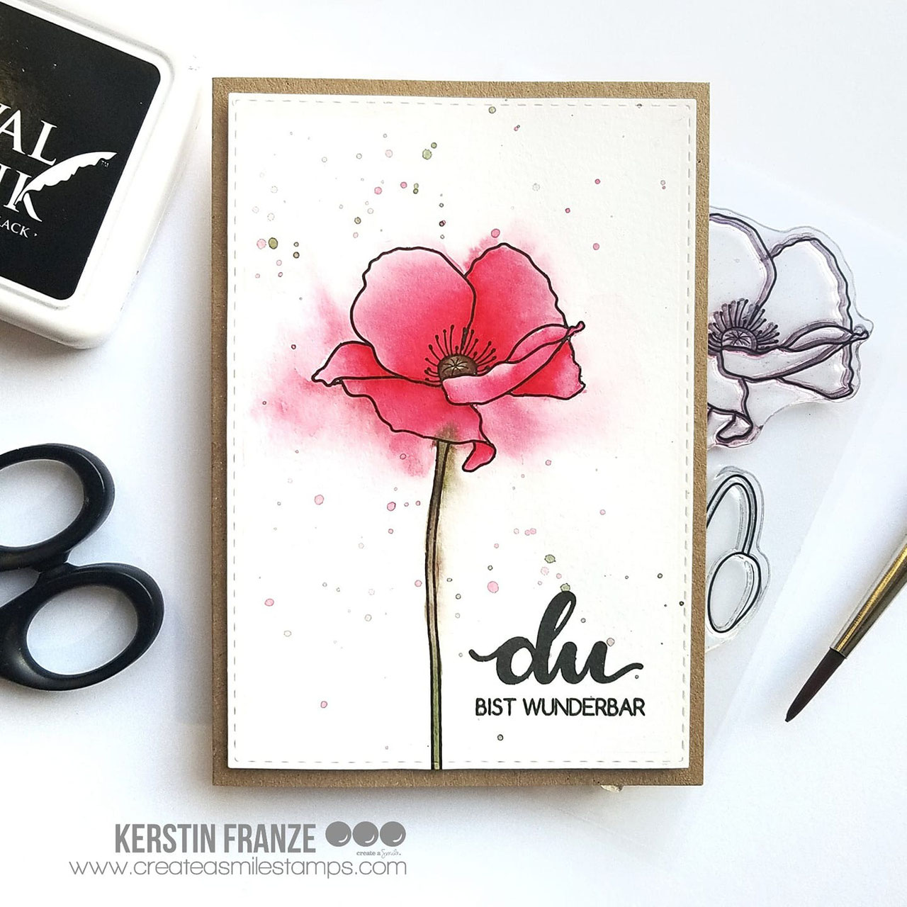 Stempel A6 Pure Poppies