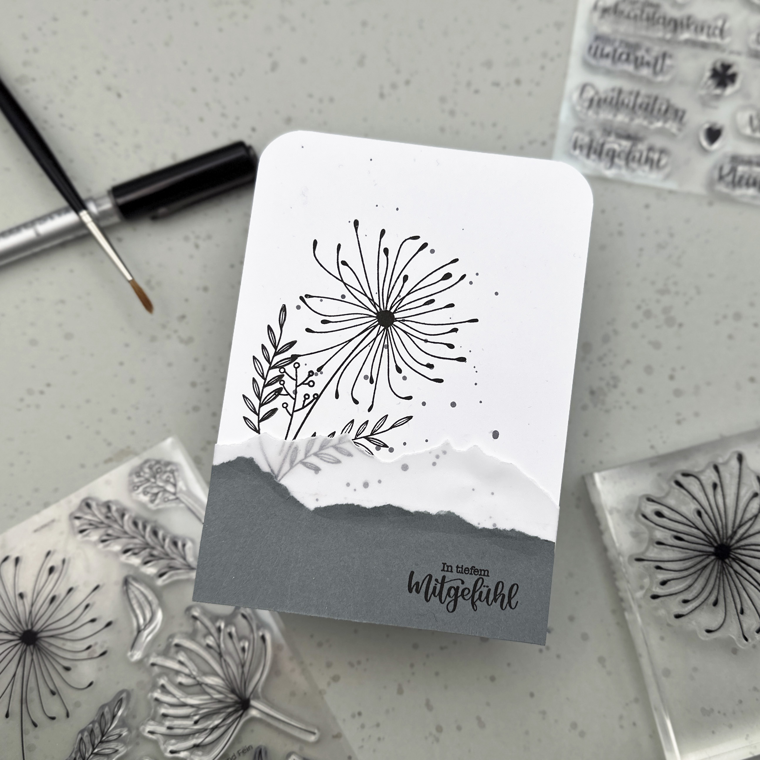 Stempel A6 Floral und fein