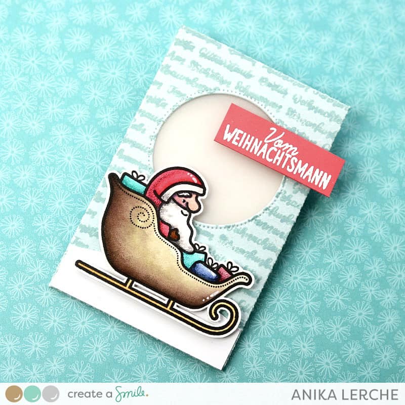 Stempel A8 Here comes Santa Claus