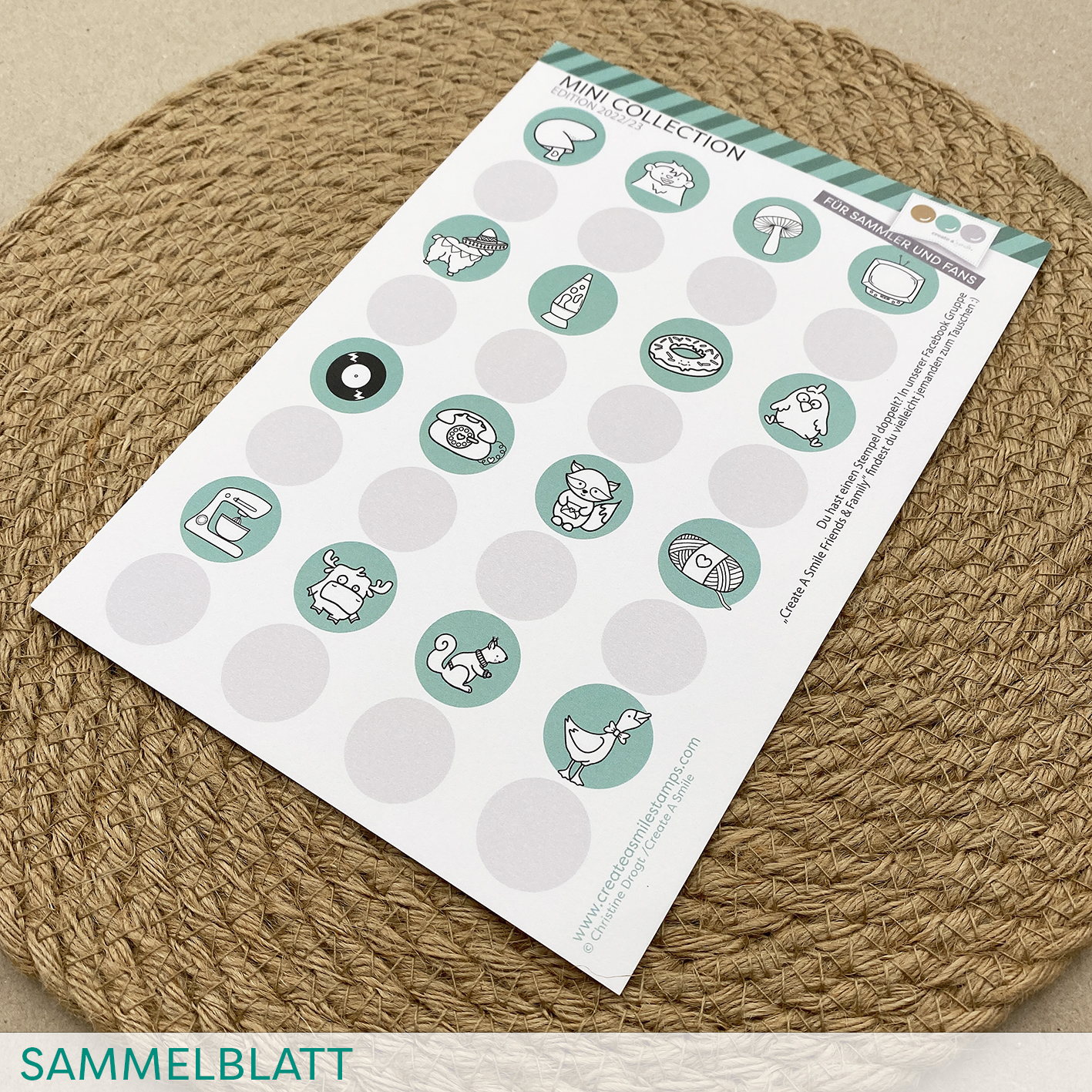 Minicollection sheet