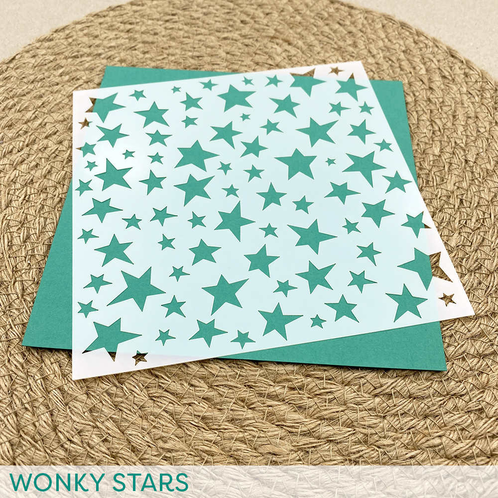 Stencil: Wonky Stars