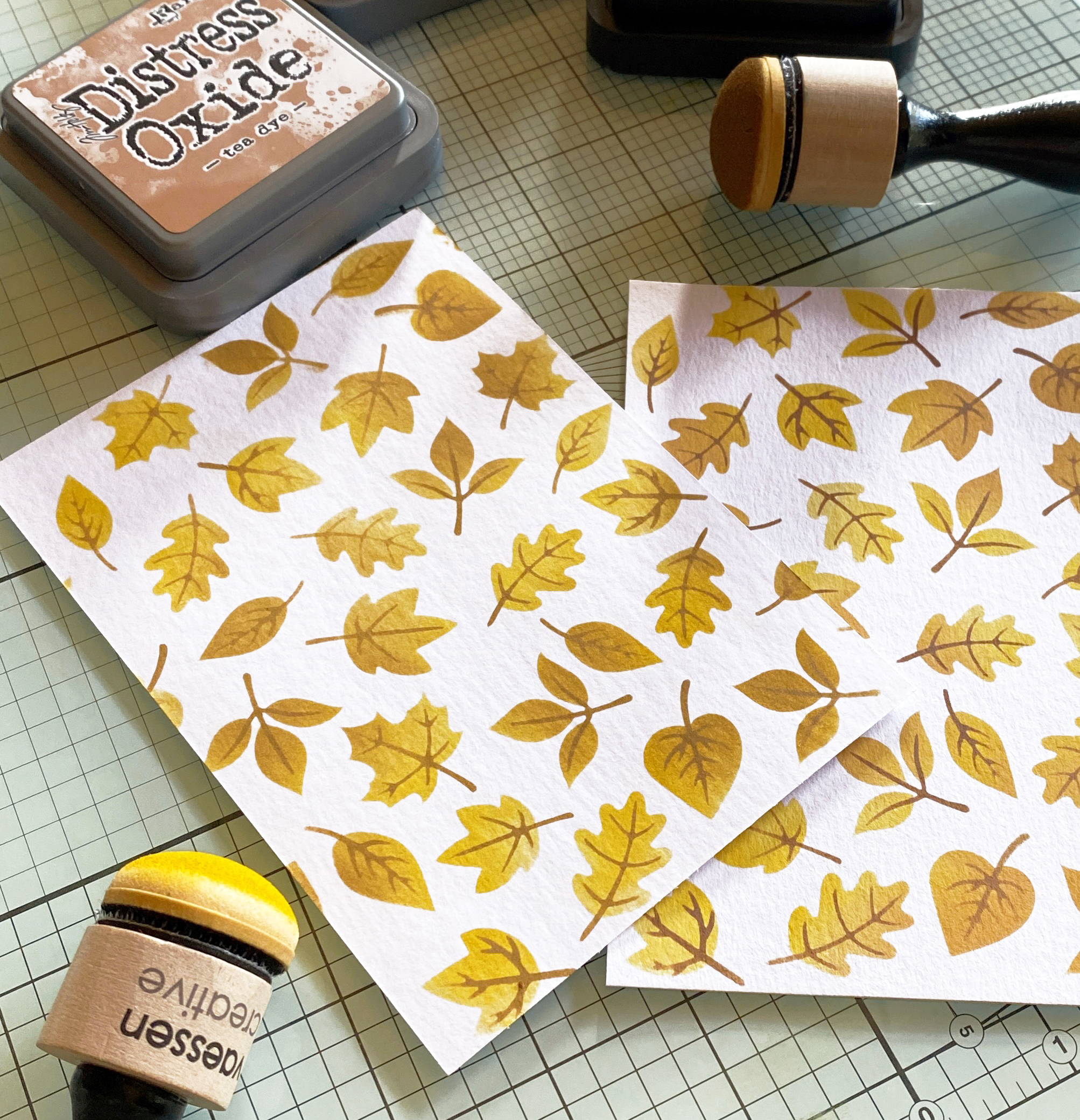 Stencil: Layered leaves (2er Set)