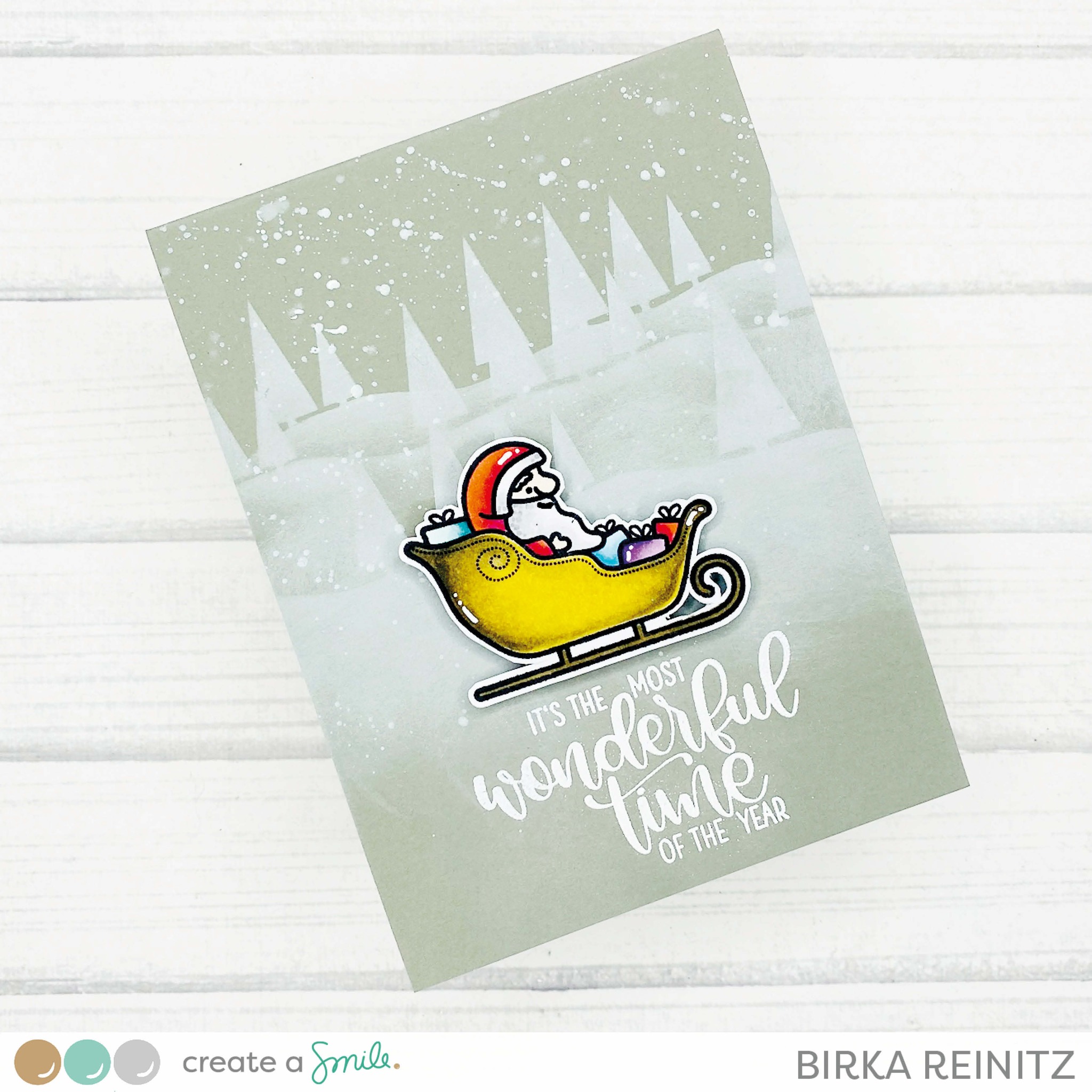 Stempel A8 Here comes Santa Claus