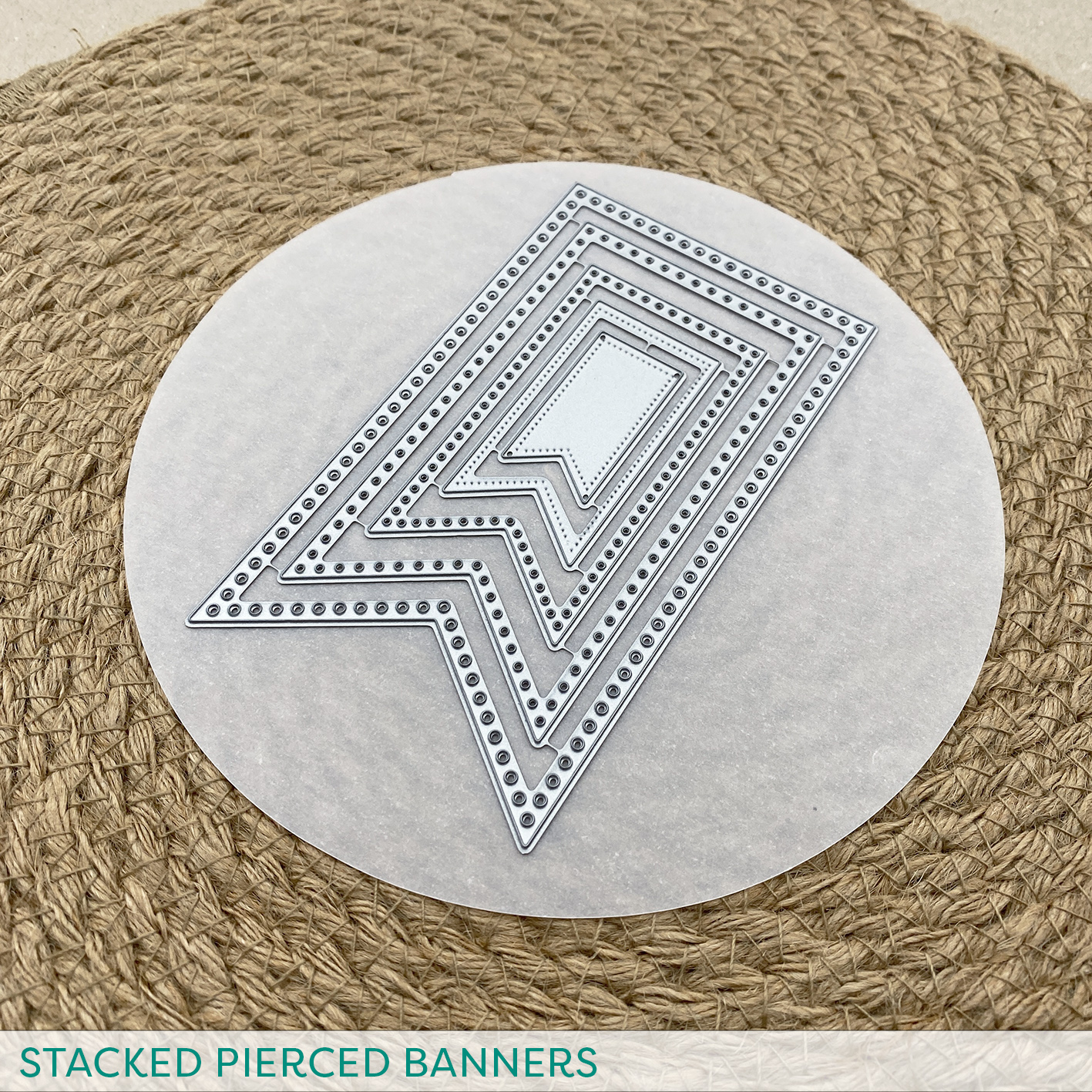 Stanze Stacked Pierced Banners