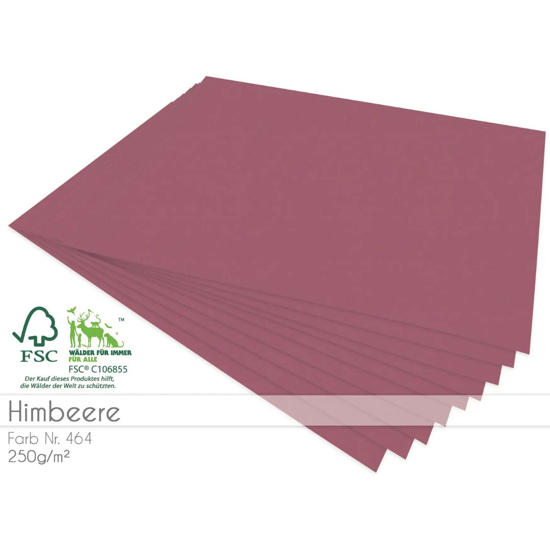 Cardstock Himbeere 5er