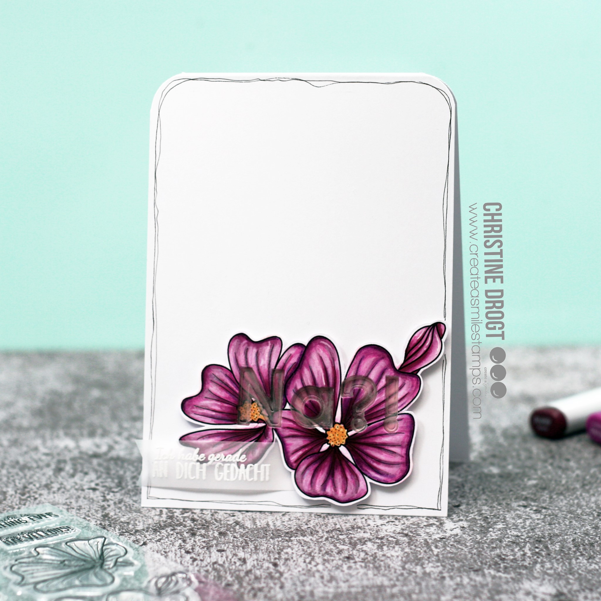 Clear A6 Mallow Blossom