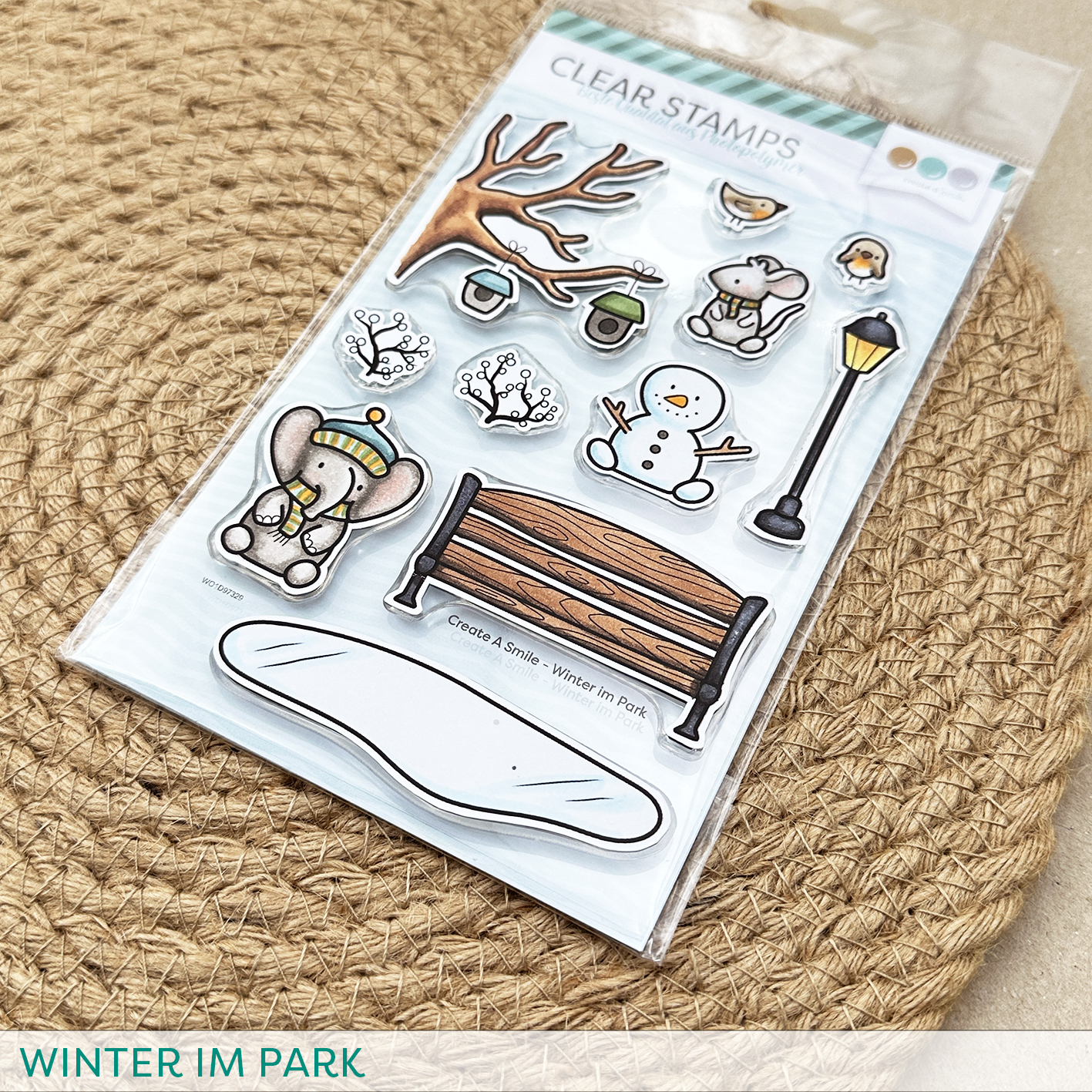 Stempel A6 Winter im Park