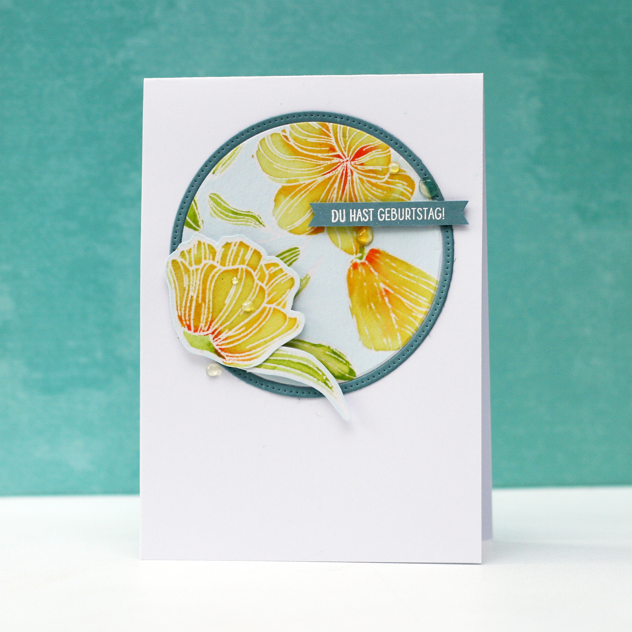 Stempel A5 Floral Background