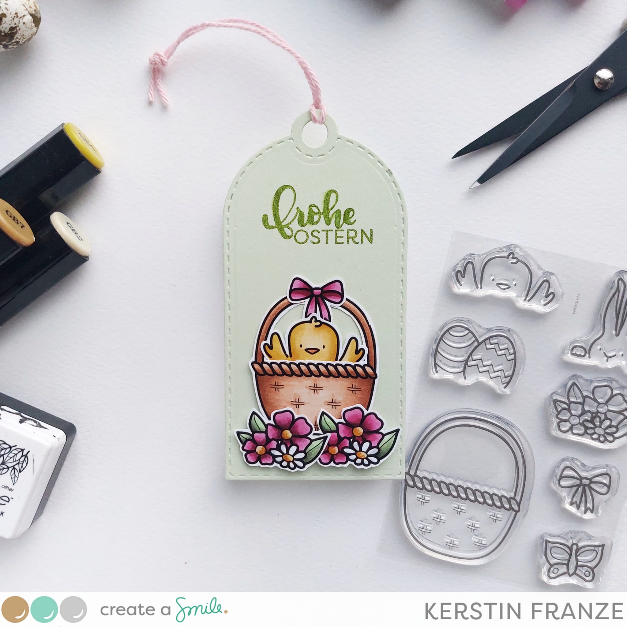 Stempel A7 Osterkorb Stempel A7 Osterkorb