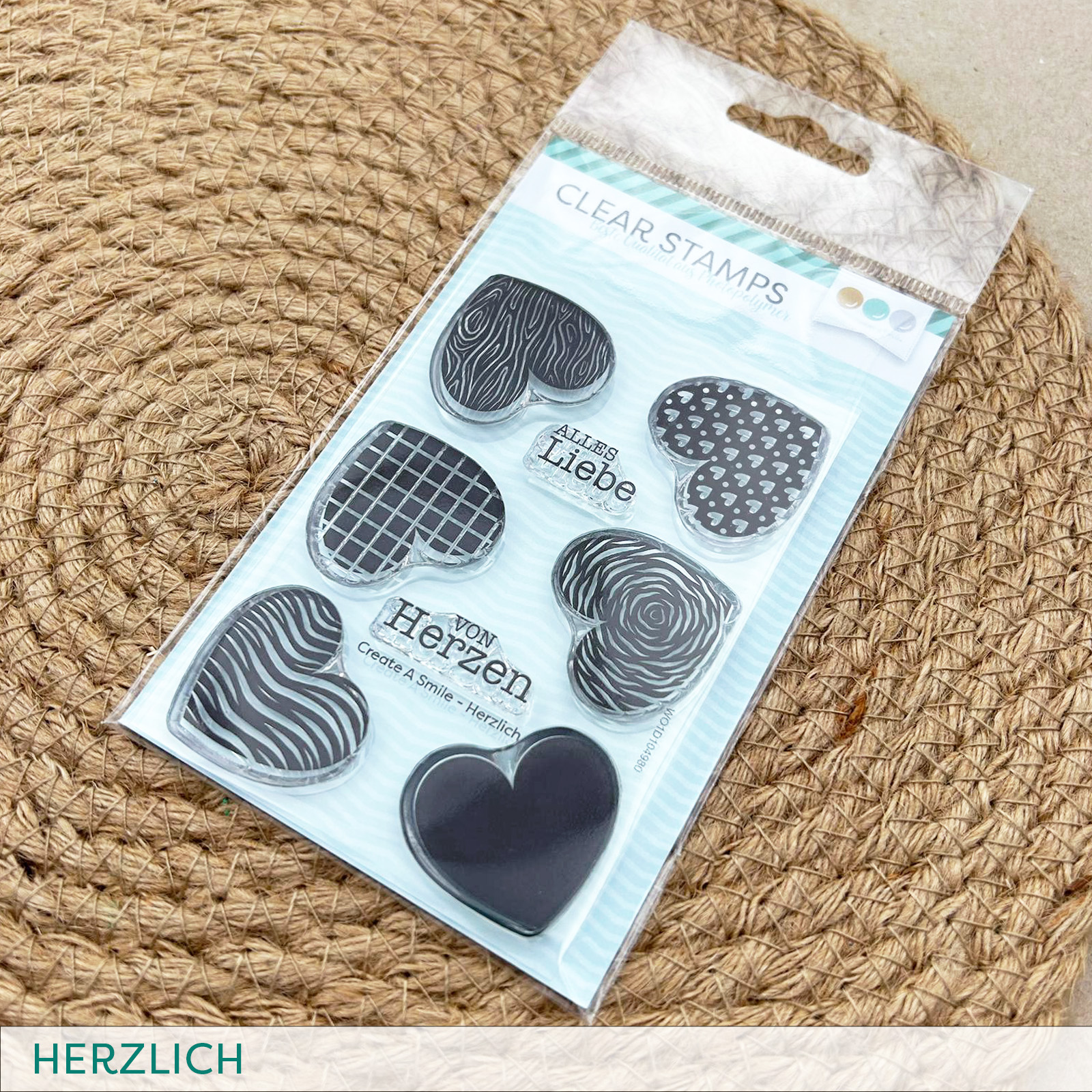 Stempel A7 Herzlich