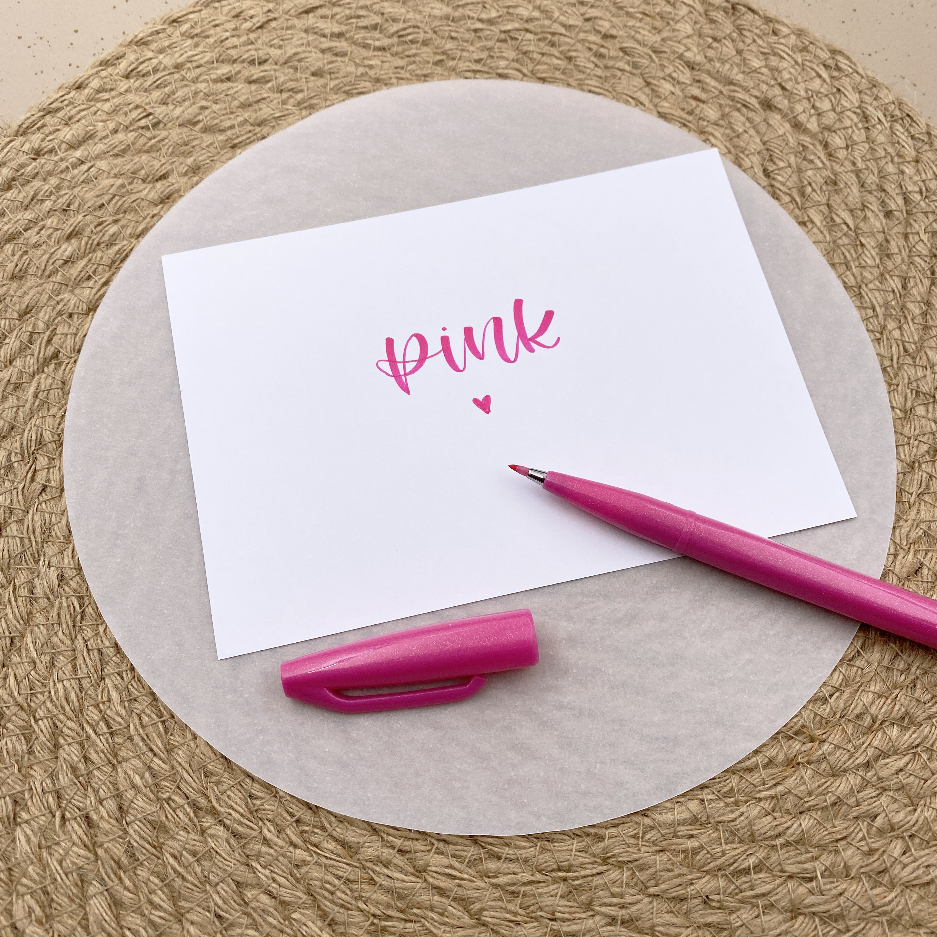 Pentel Brush Sign Pen Pink