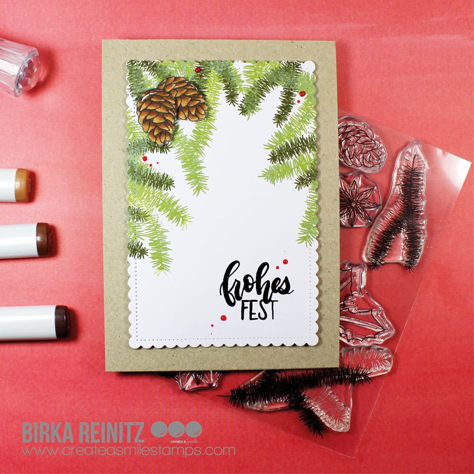 Stempel A6 Festive Foliage