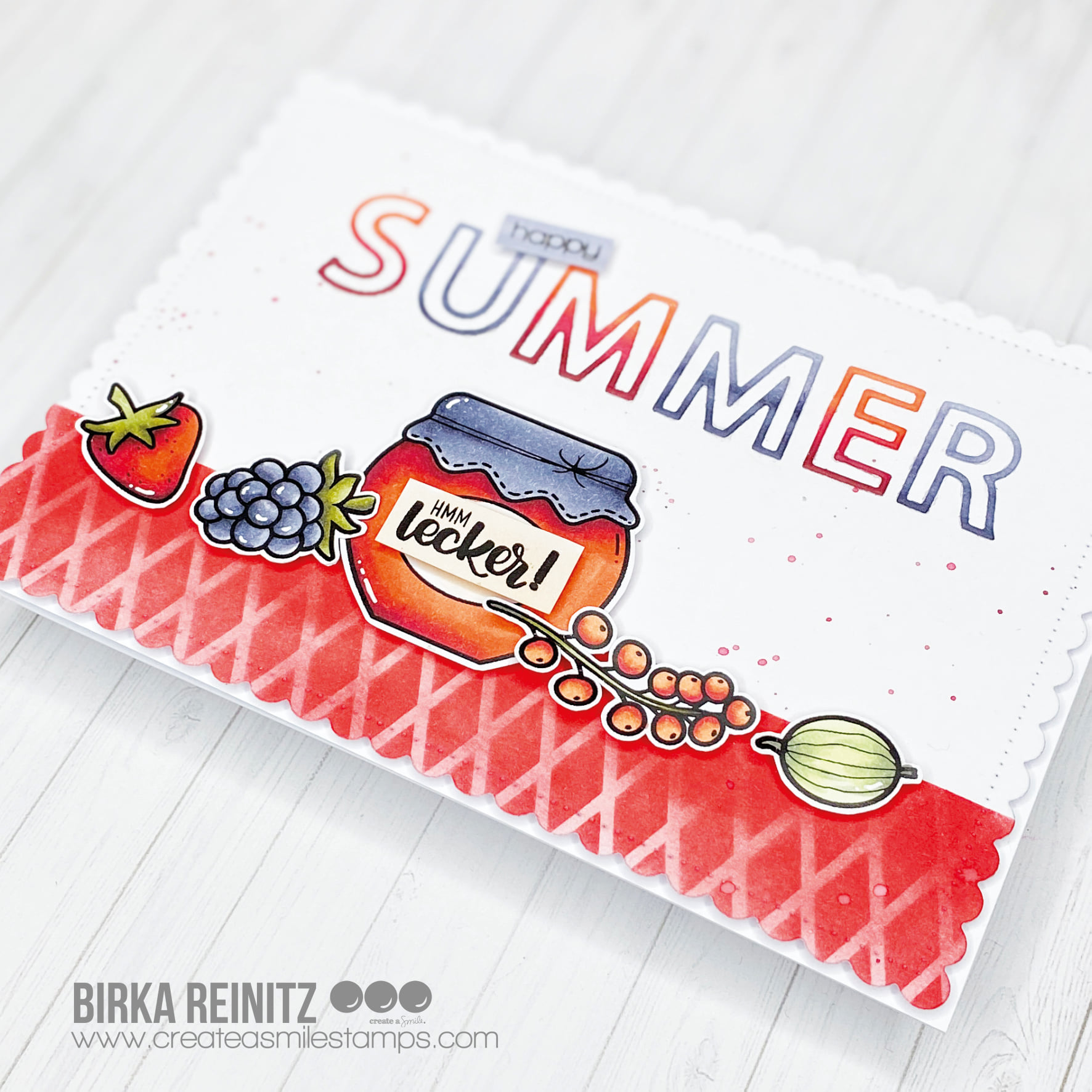 Stempel A6 Sommer im Glas